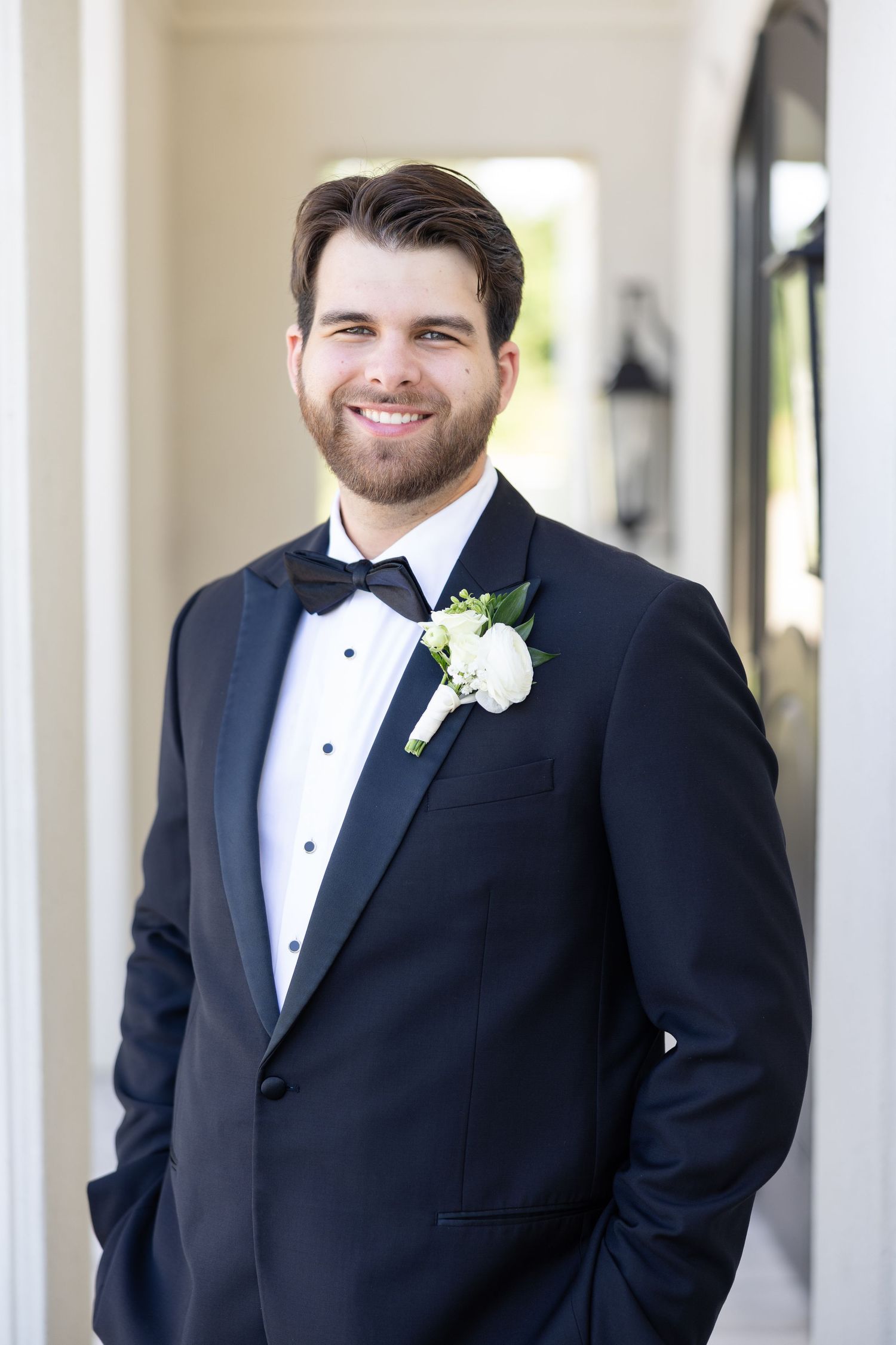 Groom at The Hillside Estate Venue in North Texas