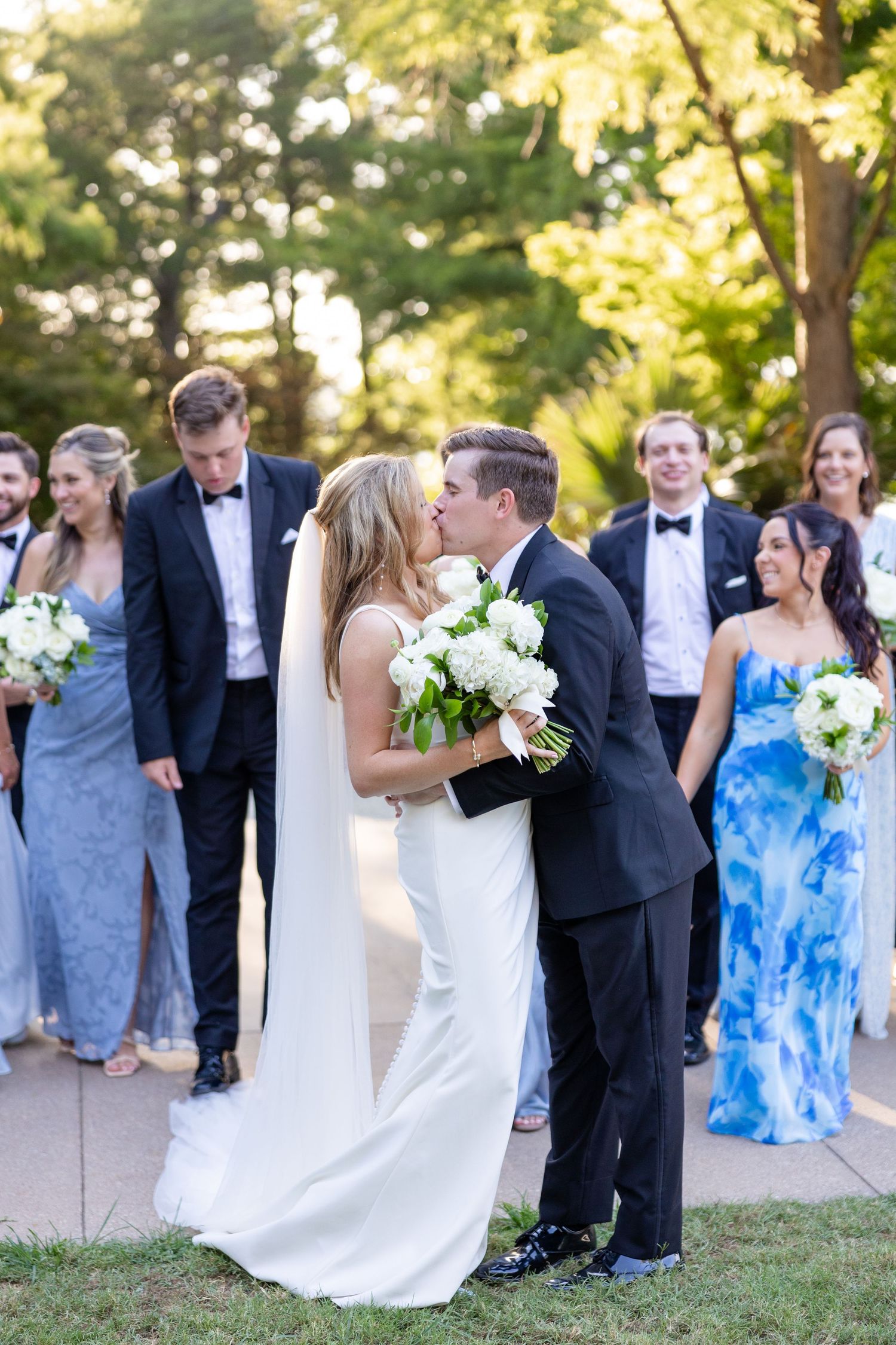 Bridal Party Portraits at the Dallas Arboretum and Botanical Gardens