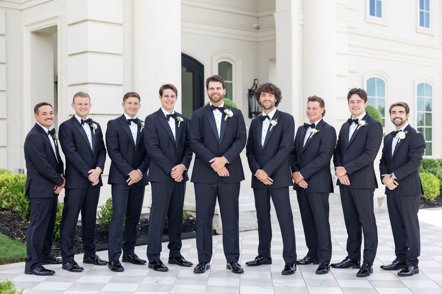groomsmen at the Hillside Estate Venue