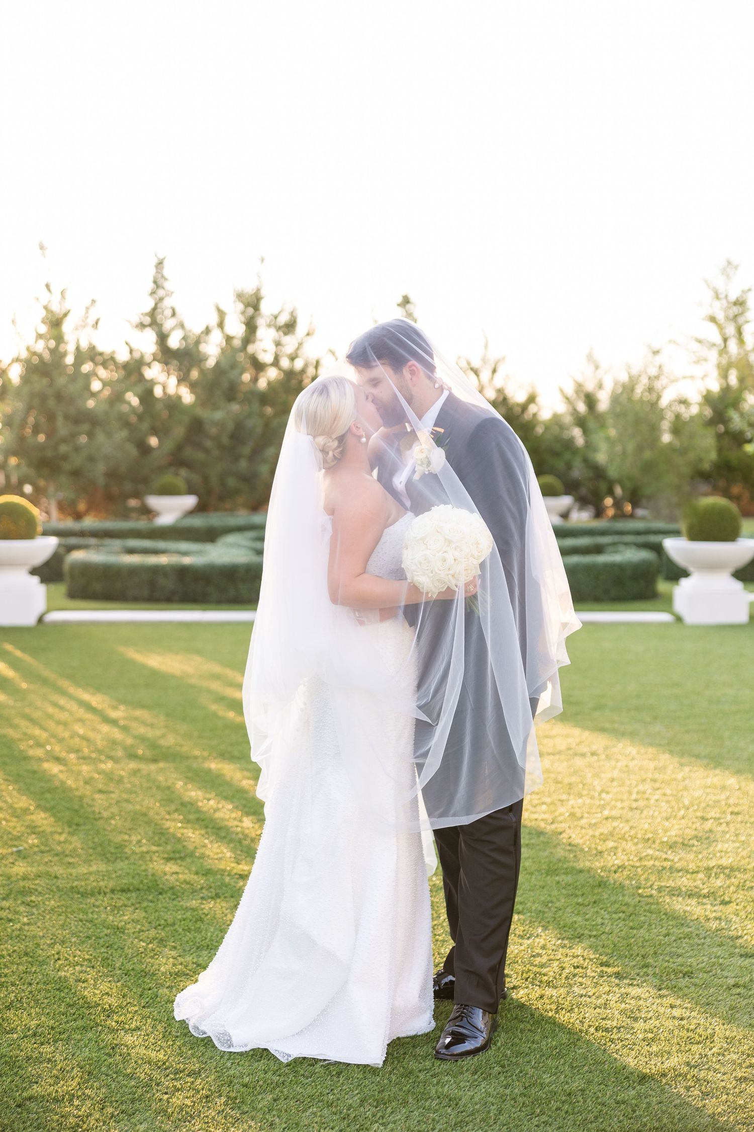 Sunset Portraits at The Hillside Estate Wedding Venue