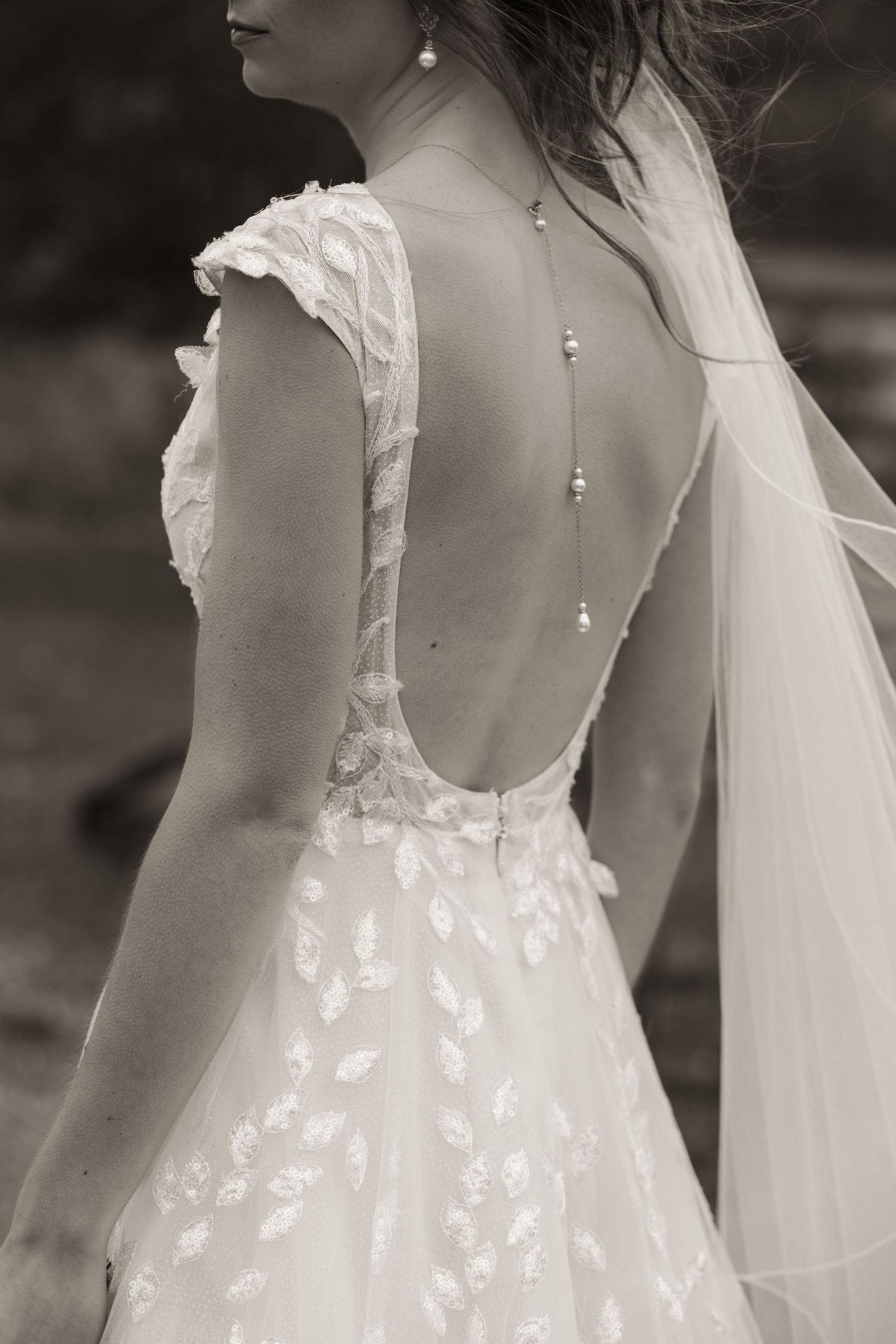 Bridal portrait in Marquette, Mi