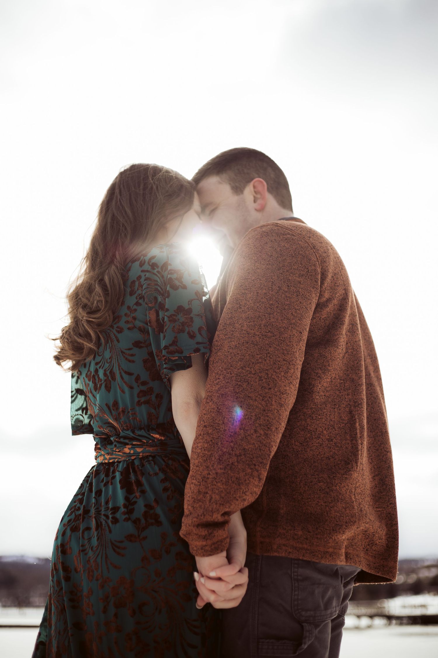 Engagement photo in Marquette, Mi