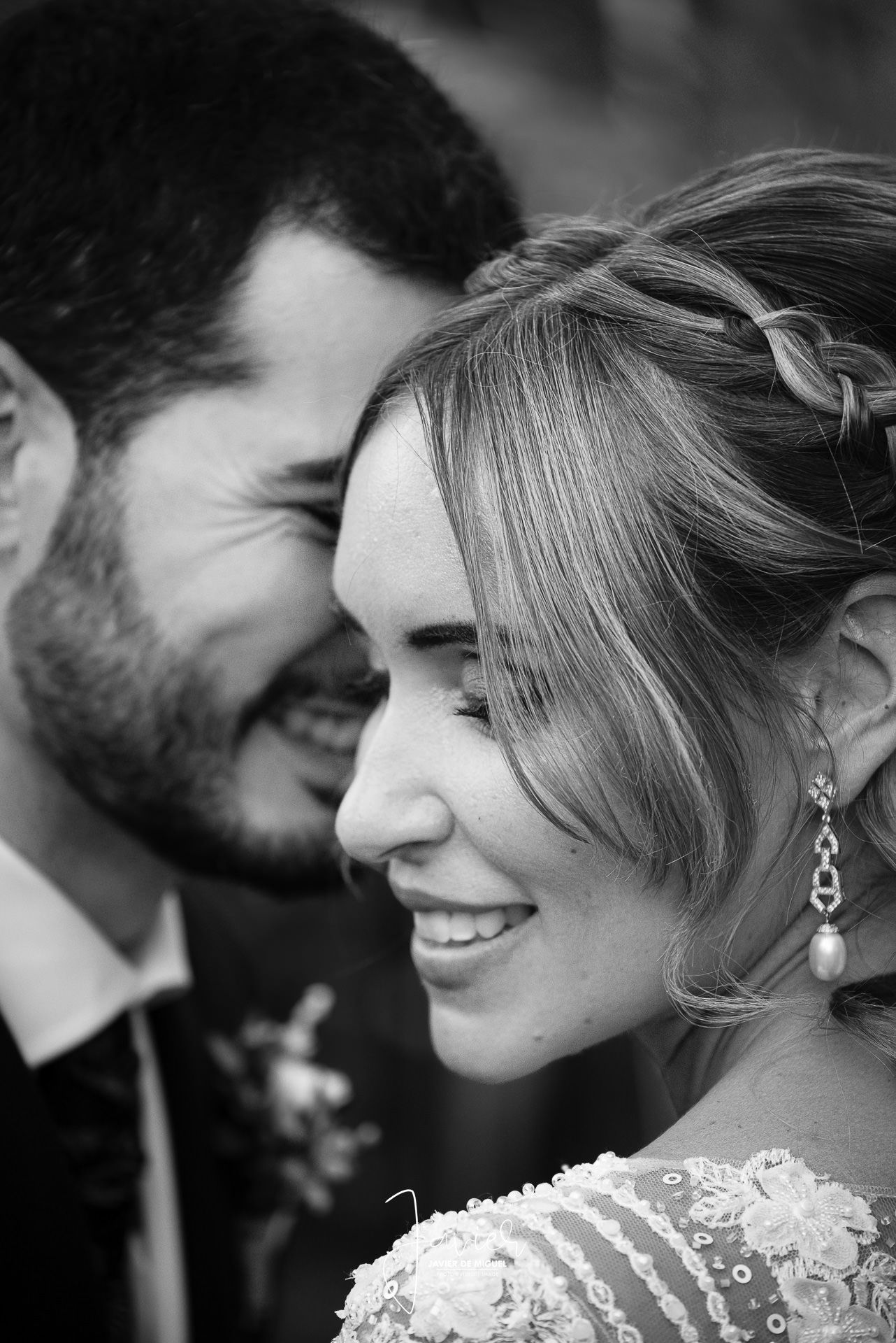 novios en blanco y negro