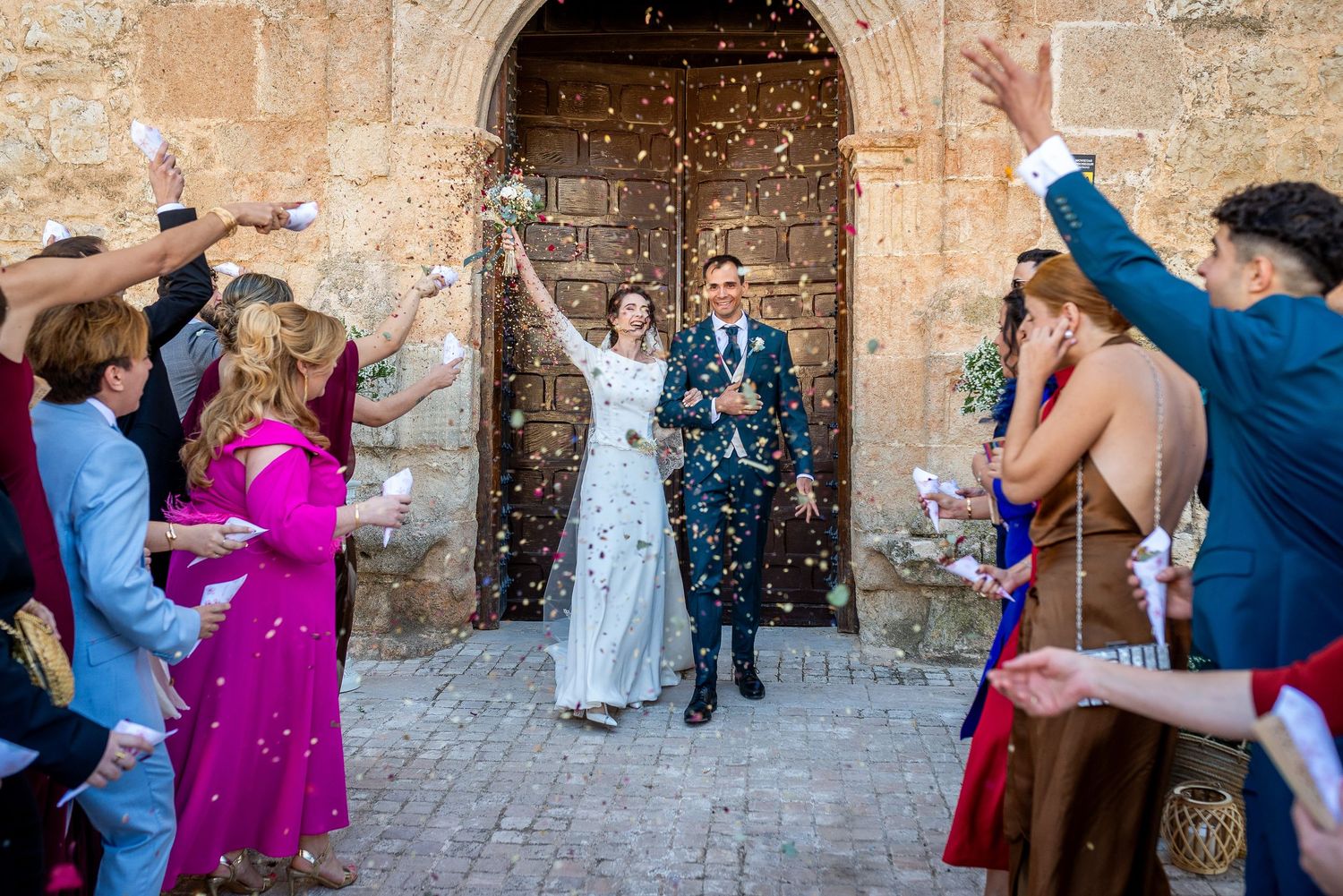 Boda en Horcajo de Santiago (cuenca) y posterior celebración en Essentia (Tarancon)