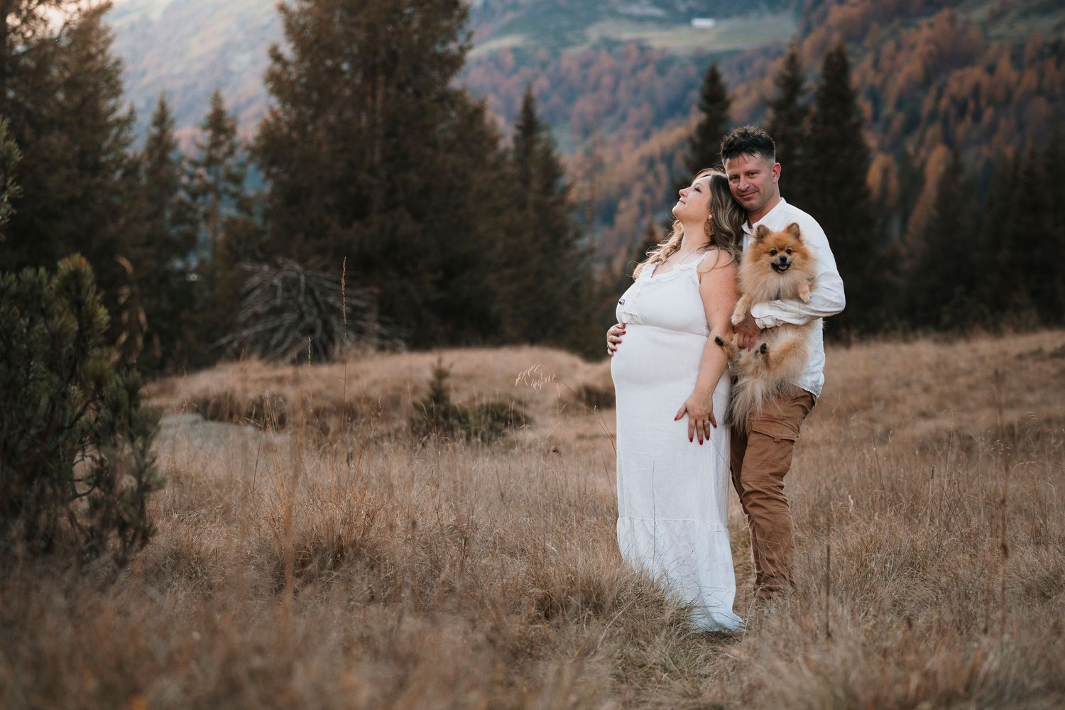 Fotografia di Famiglia che sorride a Bagolino, ricordo speciale insieme