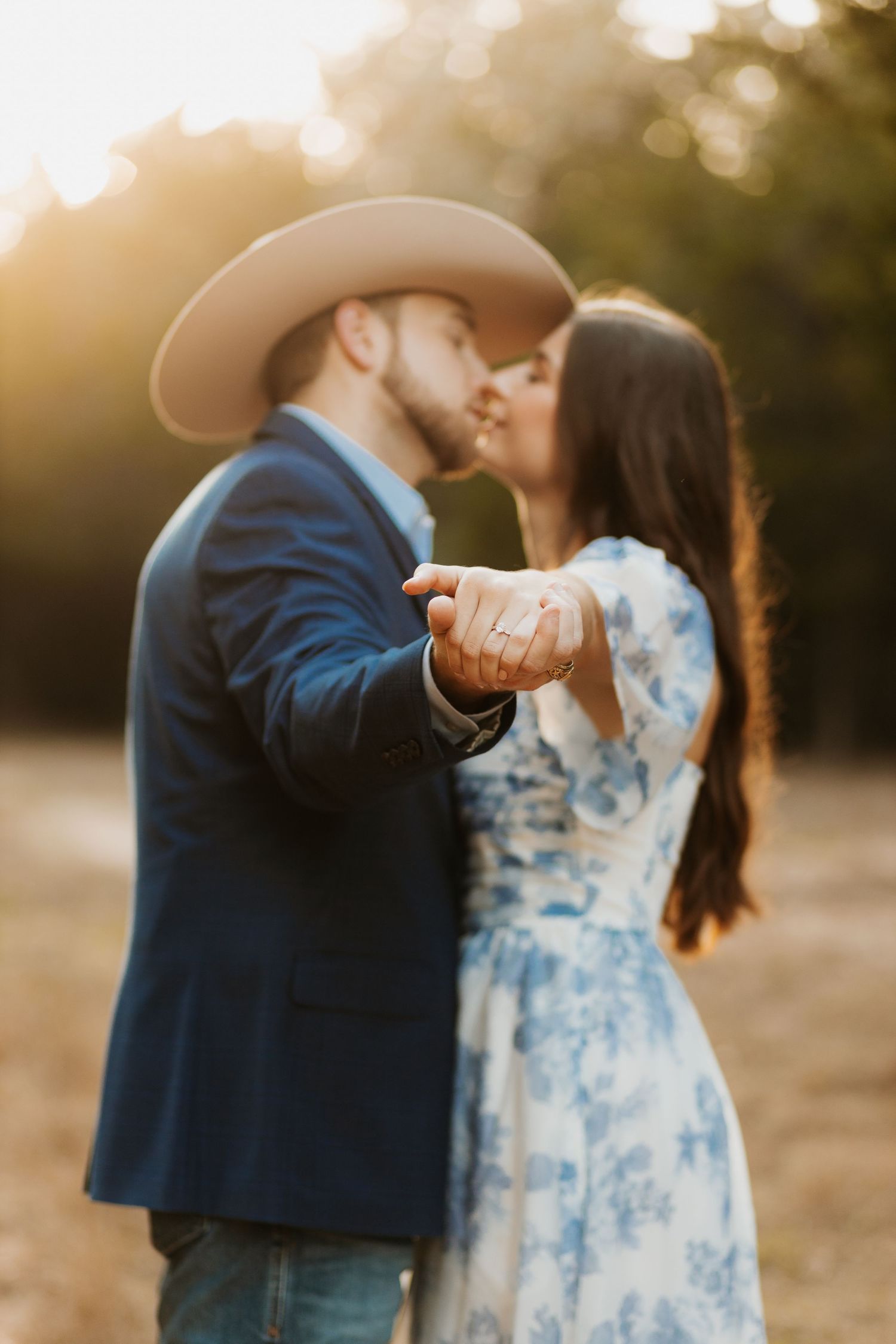 western couples engagement session