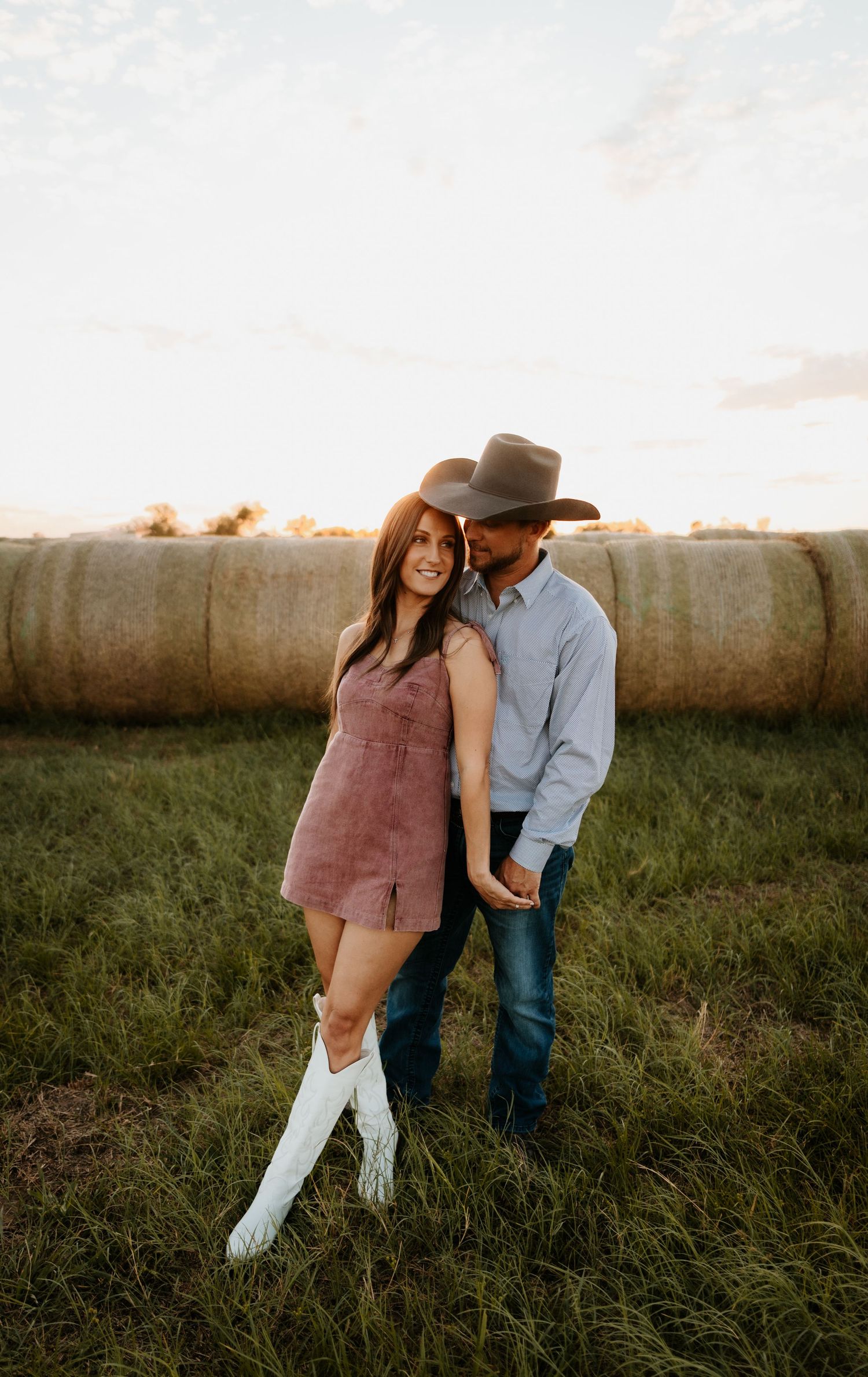 western couples engagement session