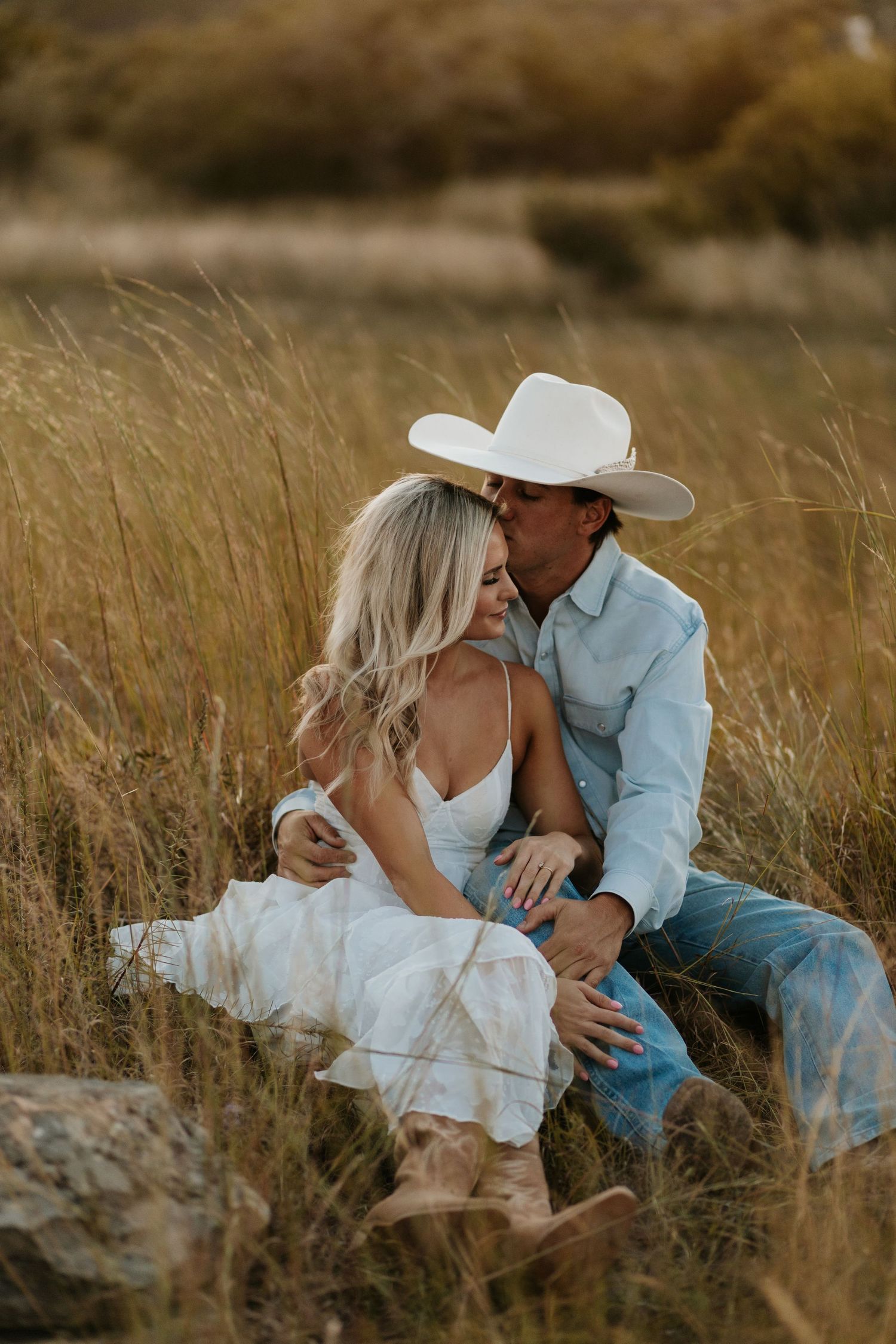 western couples engagement session