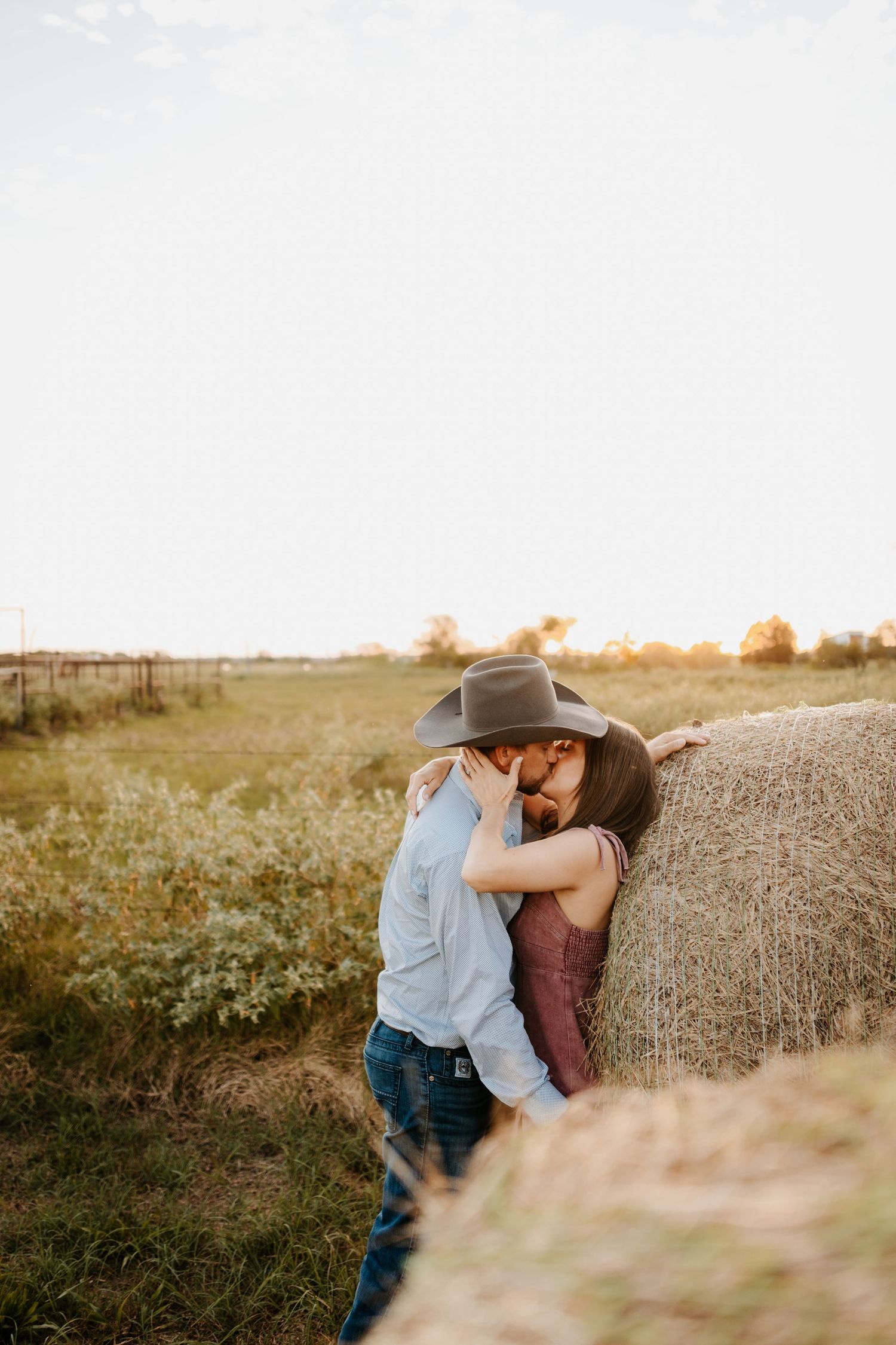 western couples engagement session