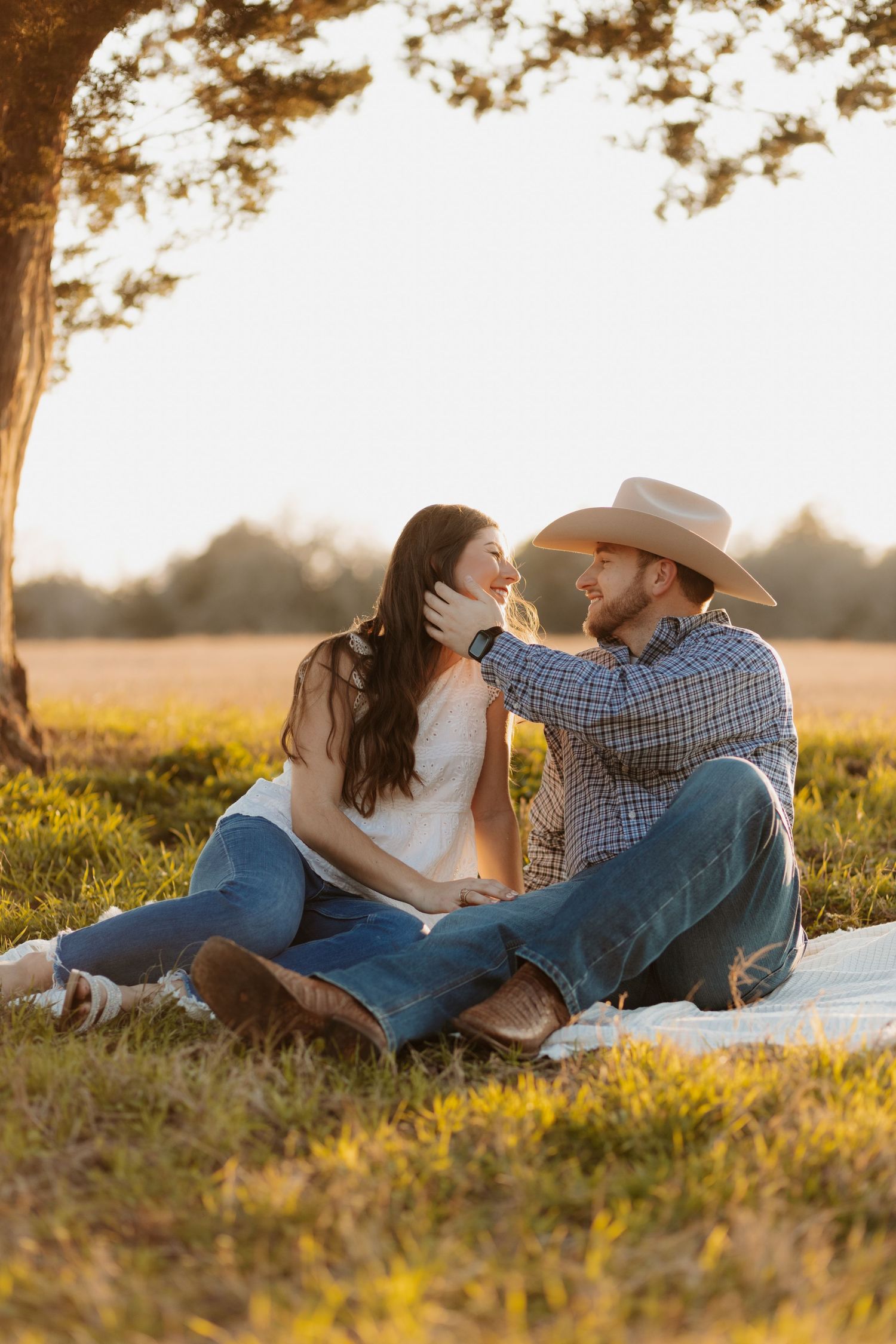 western couples engagement session