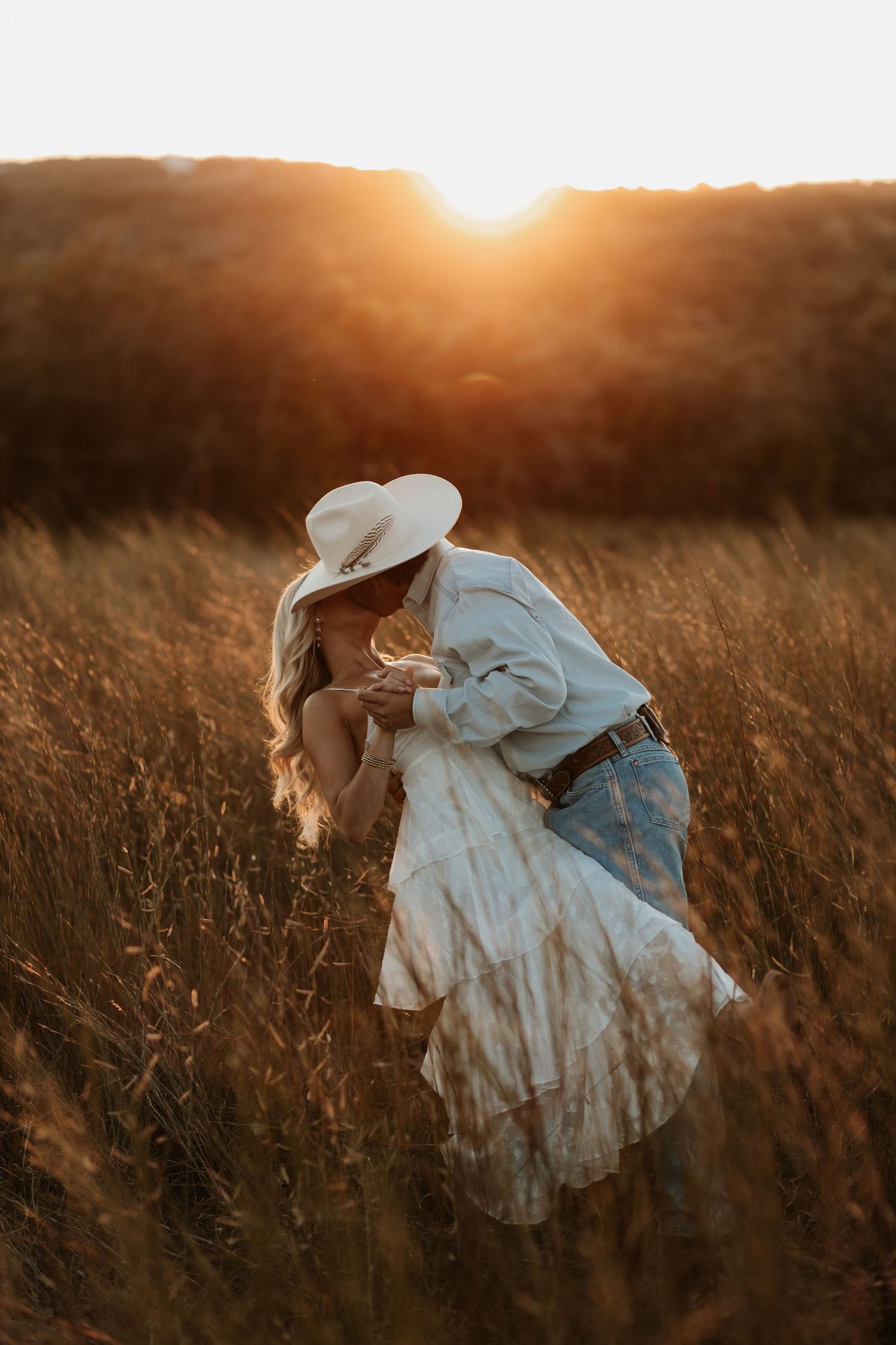 western couples engagement session