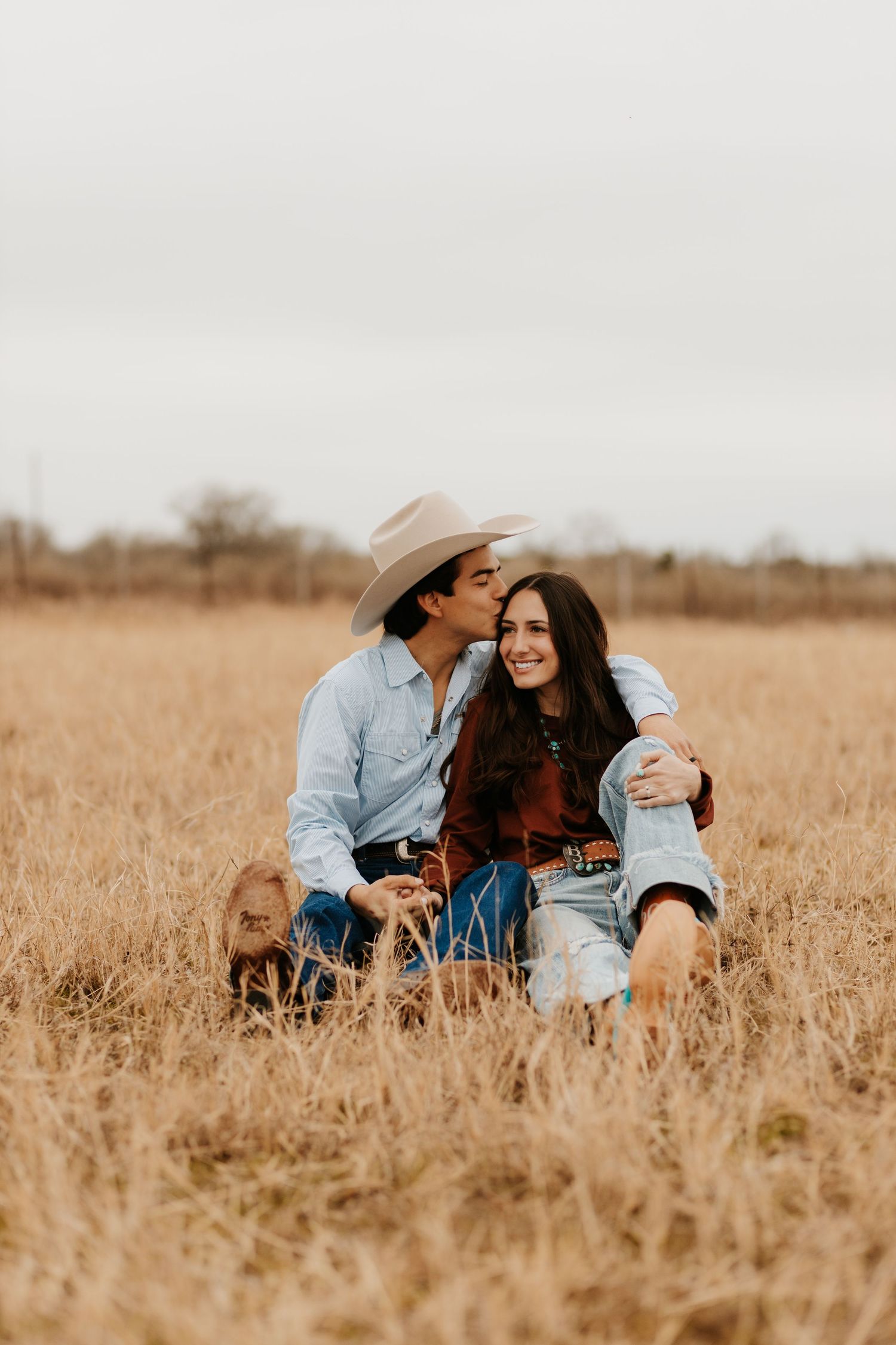 western couples engagement session
