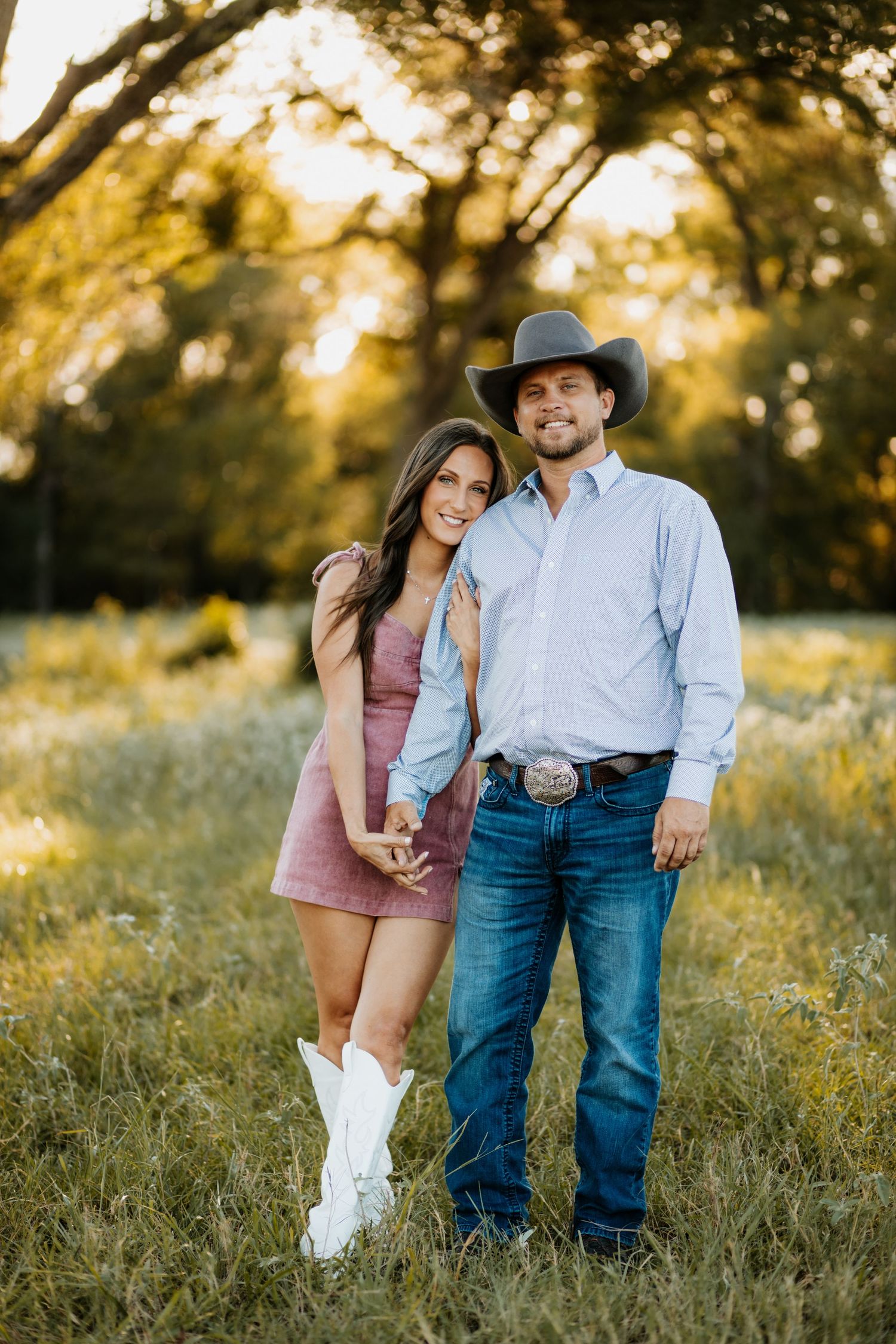 western couples engagement session