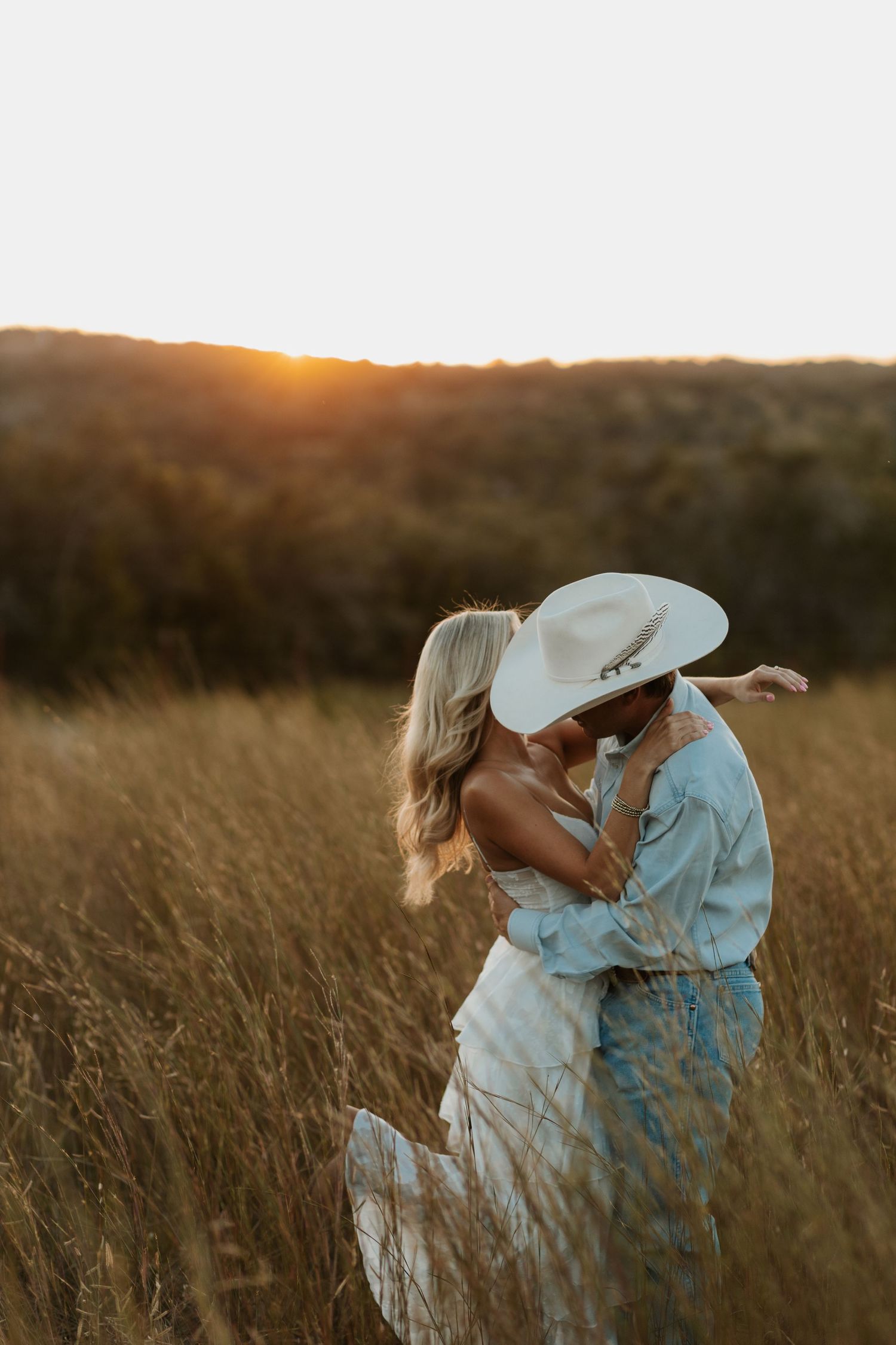 western couples engagement session