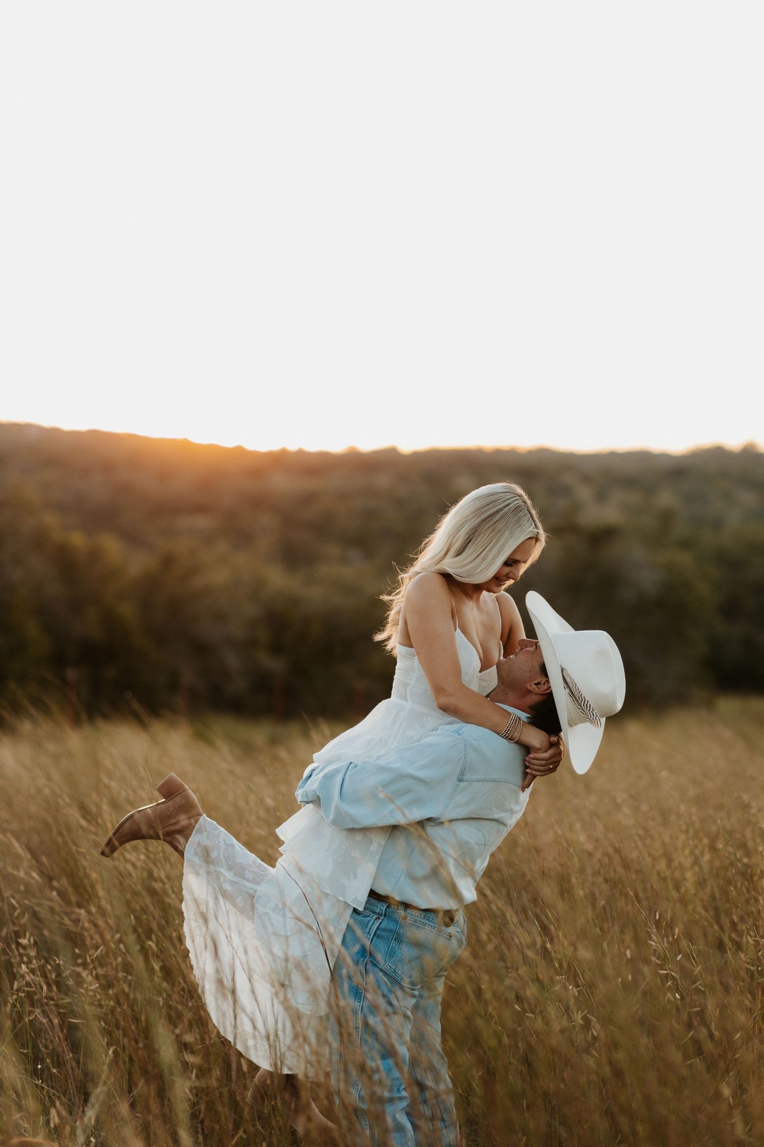 western couples engagement session