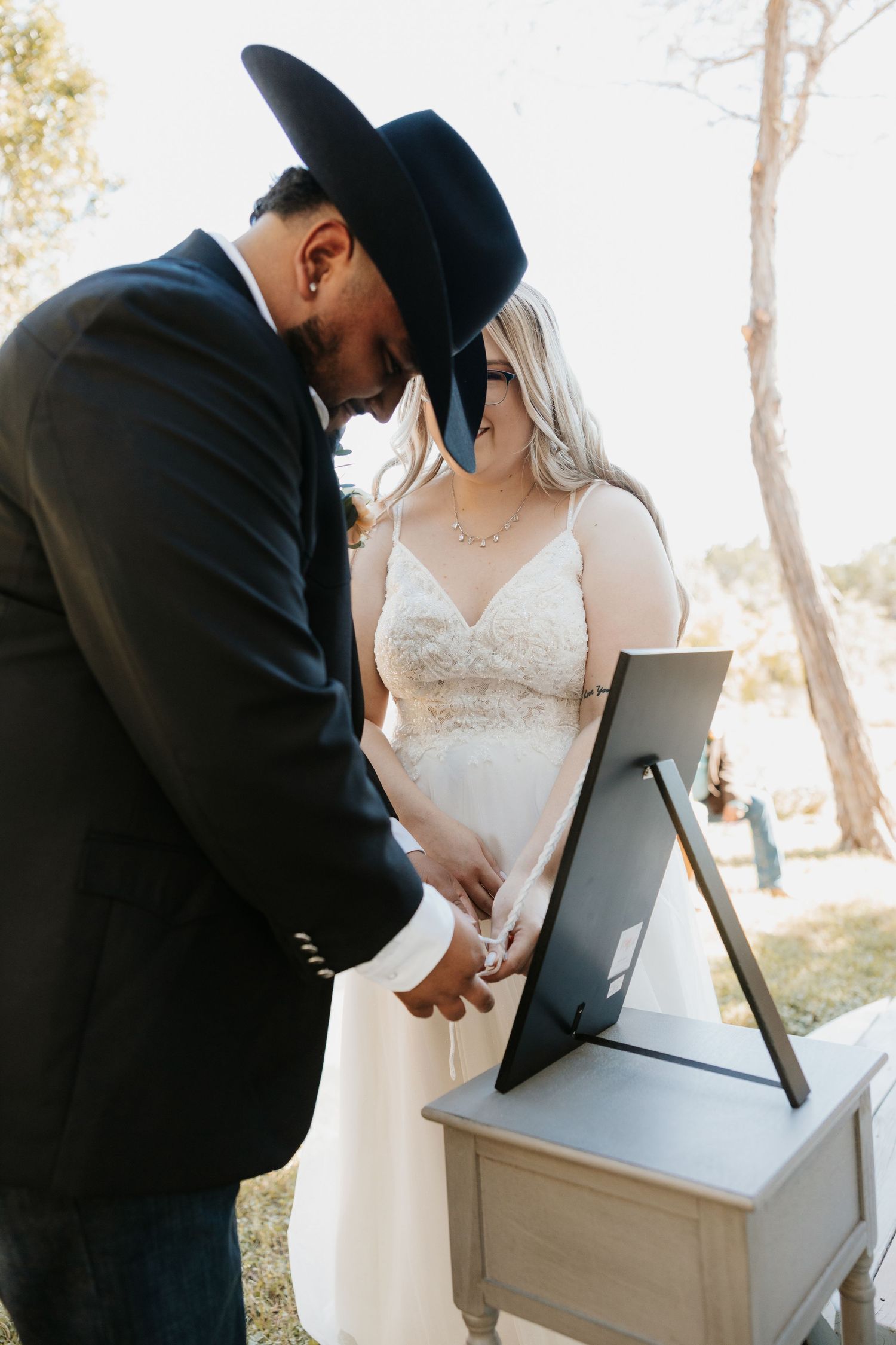 western couples wedding