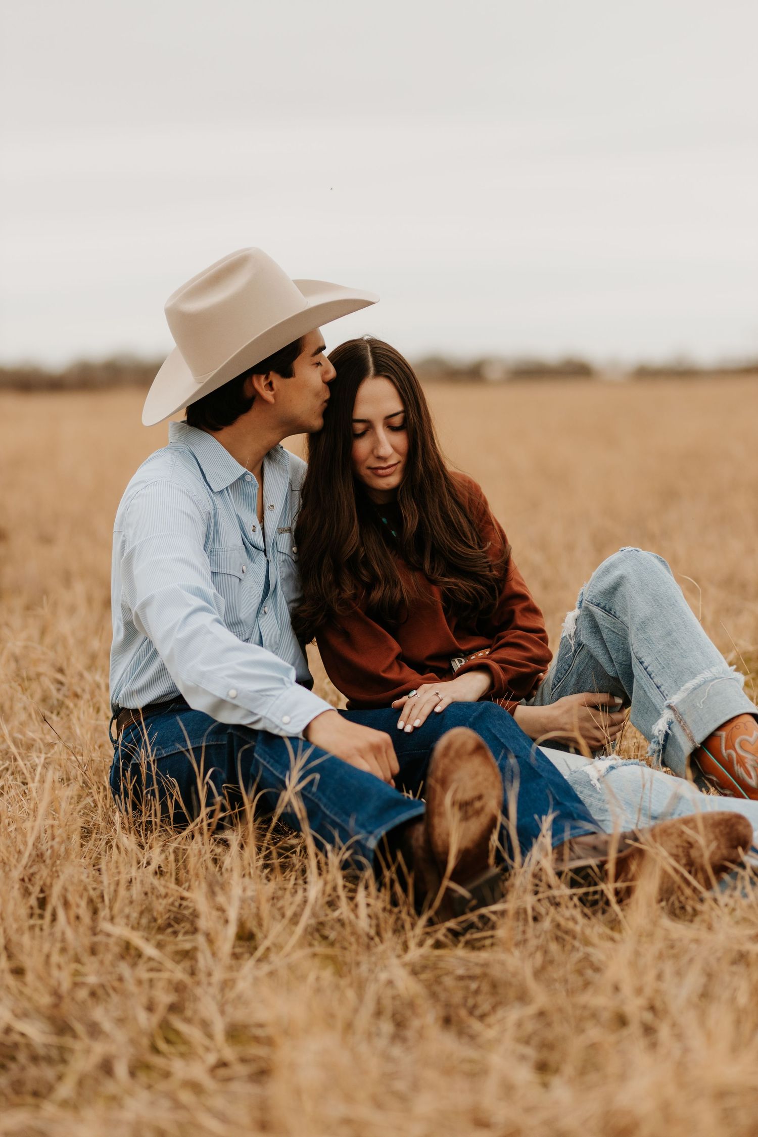 western couples engagement session