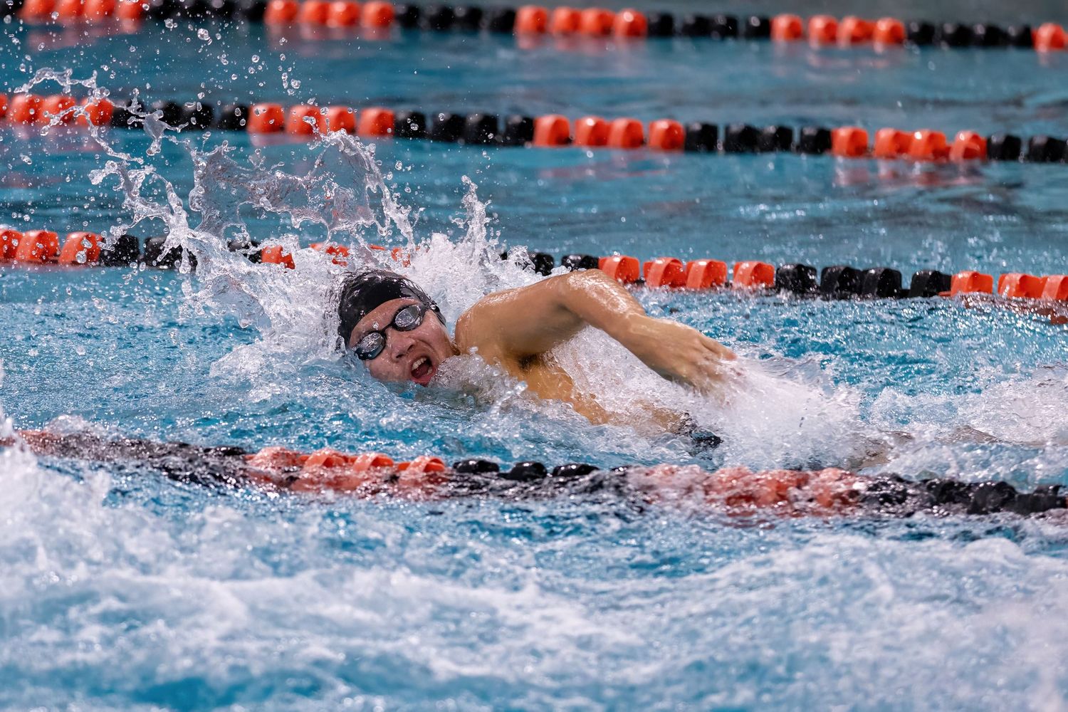 Farmington Tigers boys swimmer makes huge splash as he speeds down his lane
