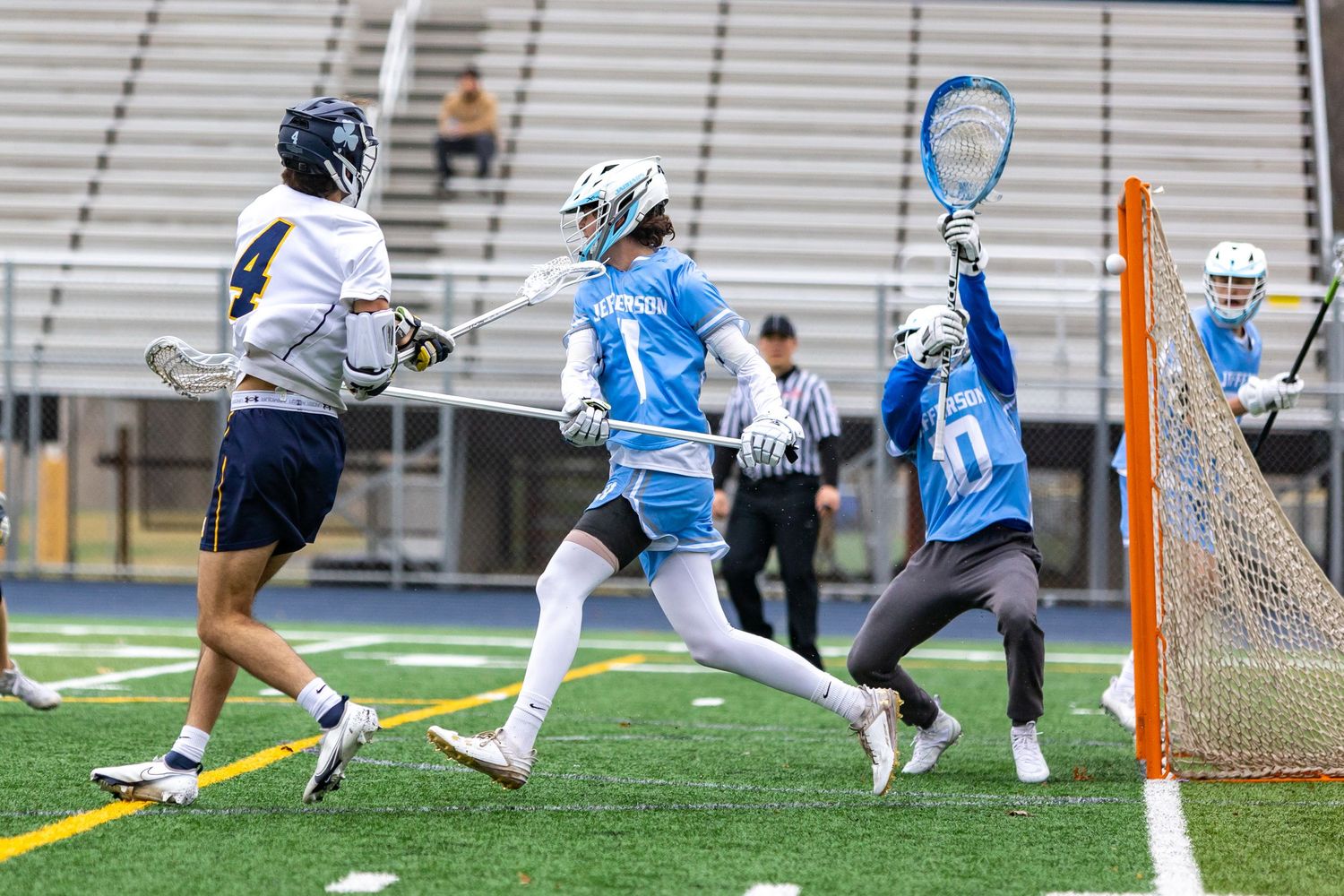 rosemount irish boys lacrosse scores fade away goal against jefferson jaguars