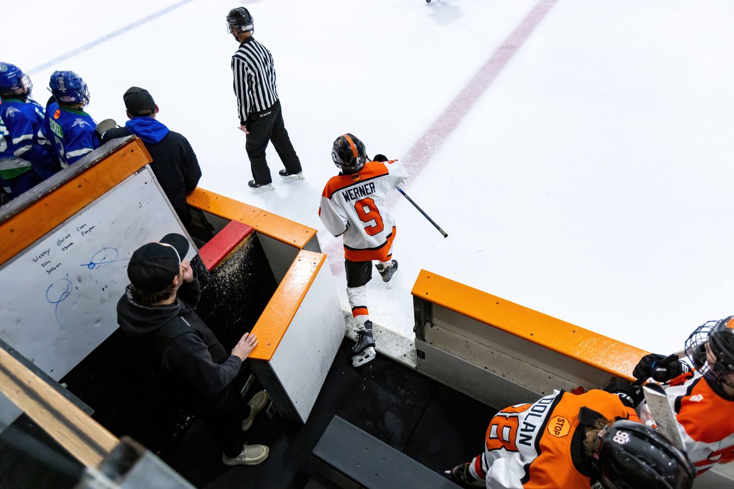 Farmington Tigers youth hockey player takes to the ice for his shift
