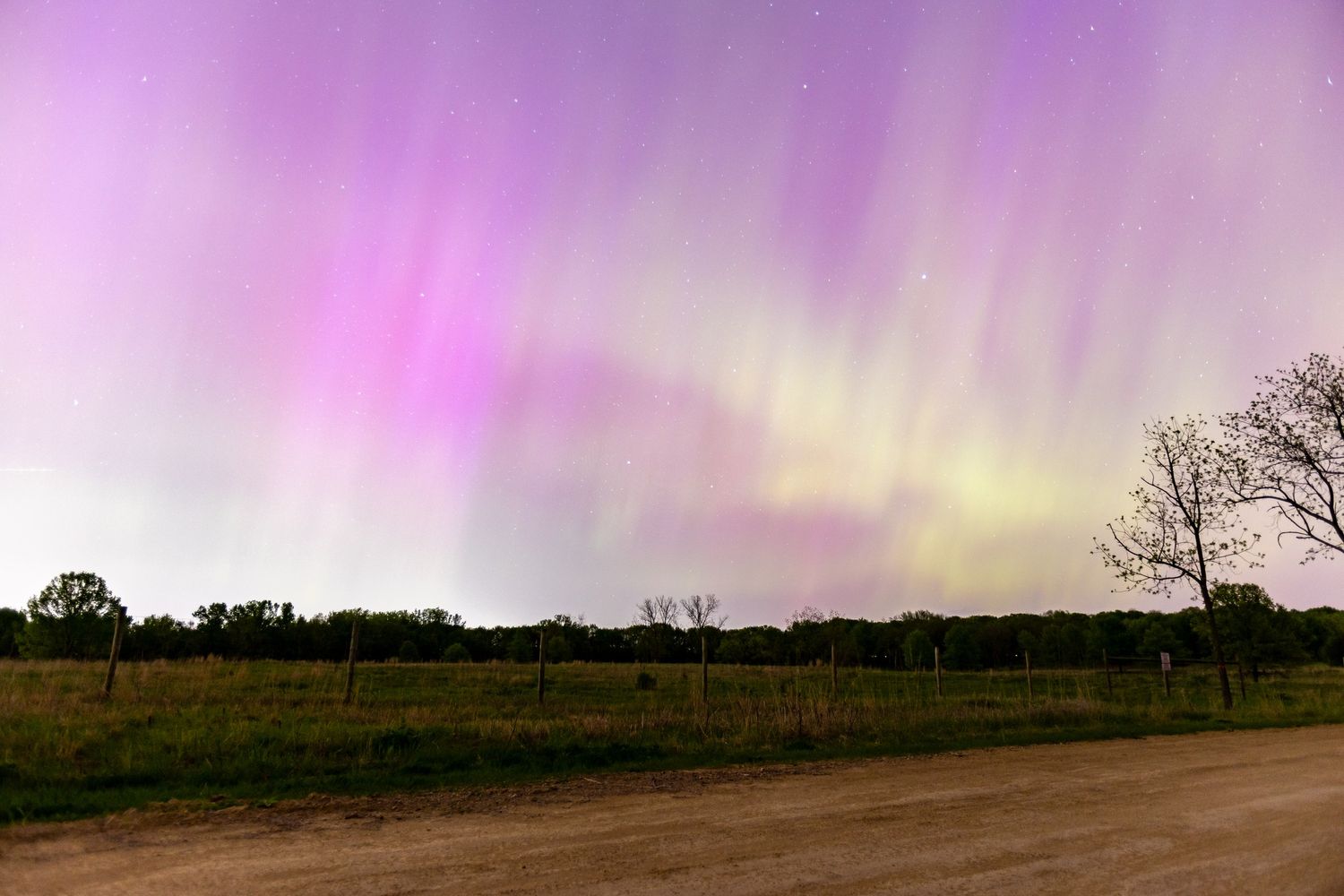 Northern Lights above Schaars Bluff Park
