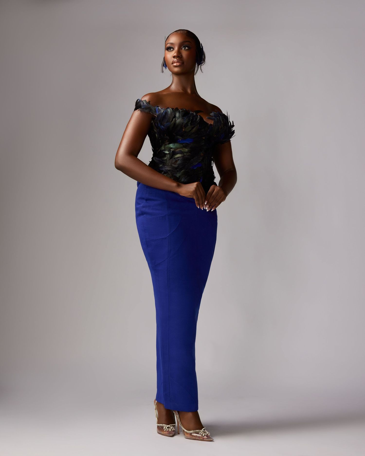 AYEYE - THE OPULENCE DRESS by Shadiat Official – elegant fashion photography by The Loba, a creative photographer in Lagos, Nigeria.