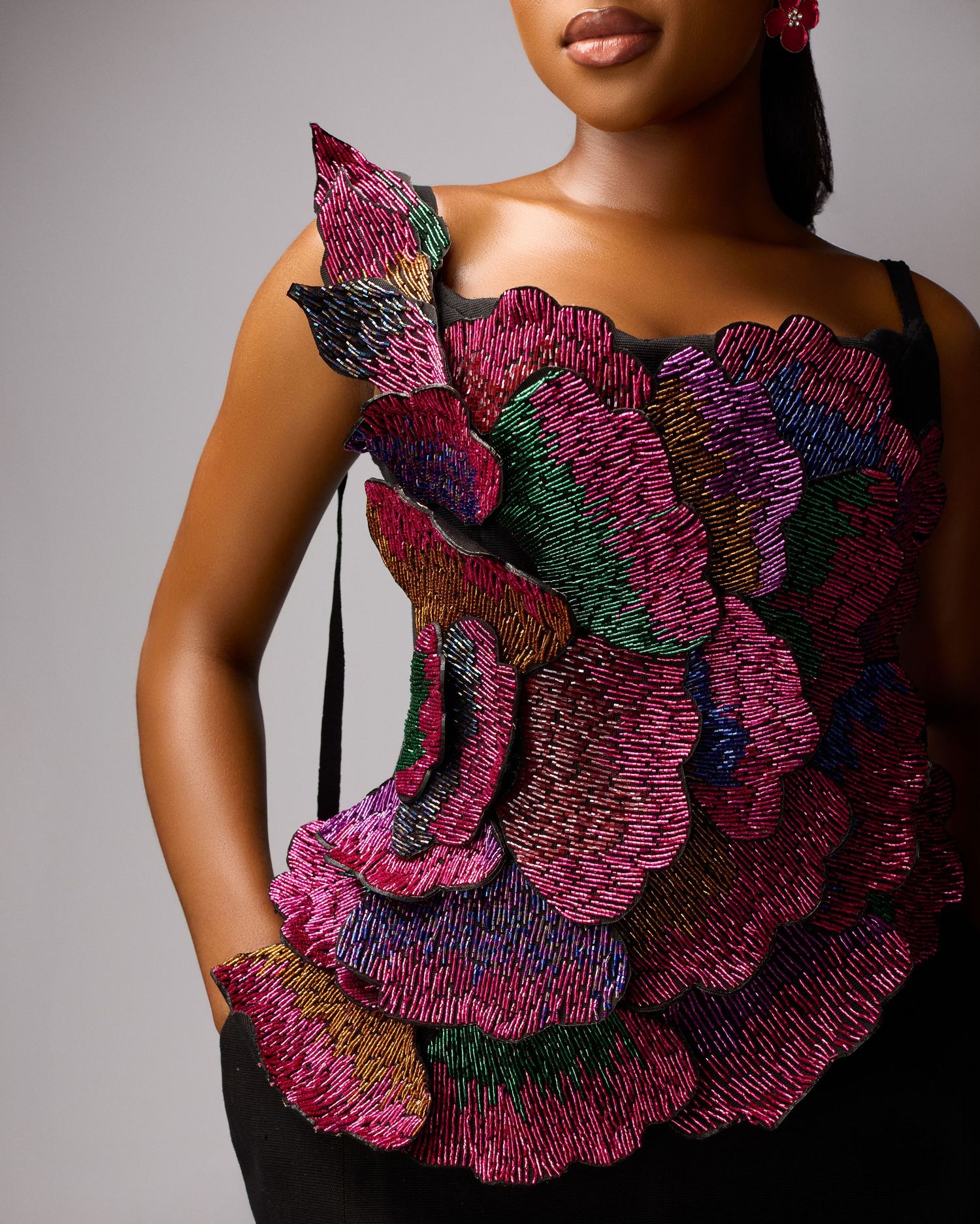 OSUPA THE NOVA dress by Shadiat Official – elegant fashion photography by The Loba, a creative photographer in Lagos, Nigeria.