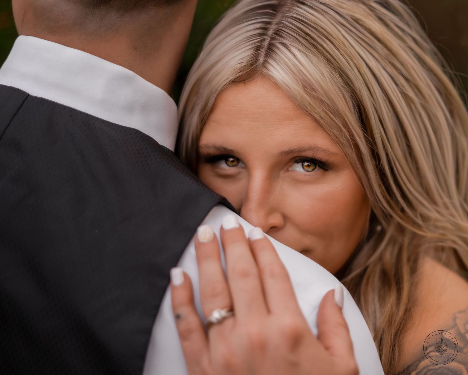 Close-up emotional wedding photography sequence showing reactions and expressions.
