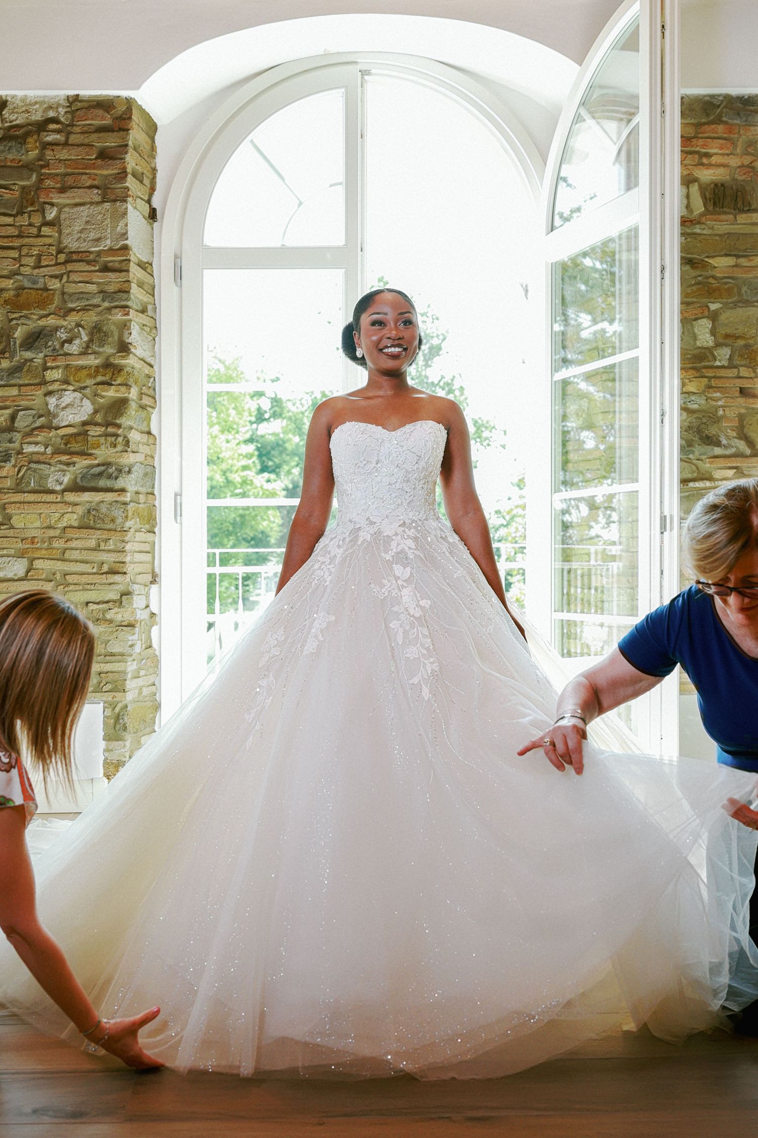 luxury wedding ceremony captured in editorial style