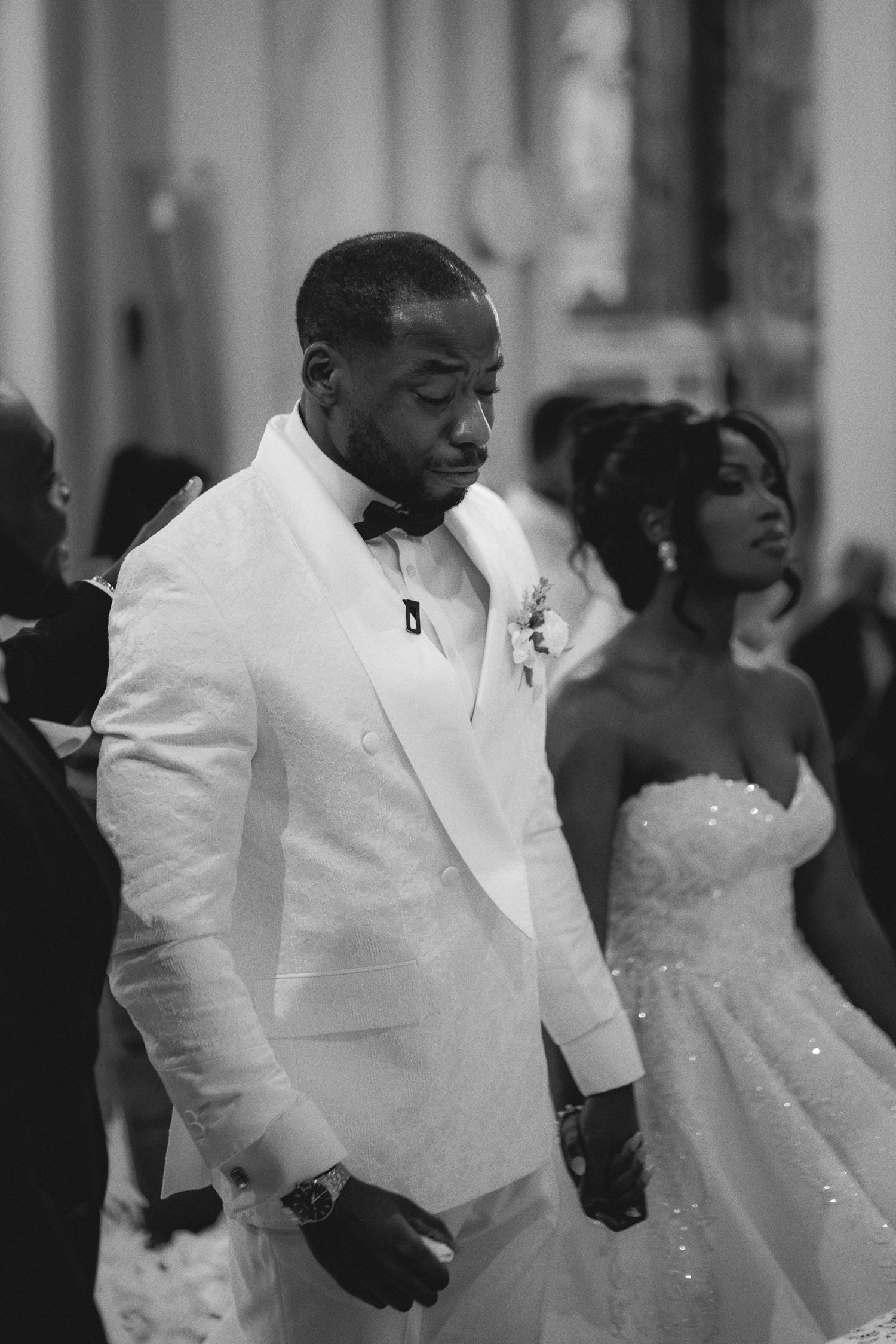 luxury wedding ceremony captured in editorial style