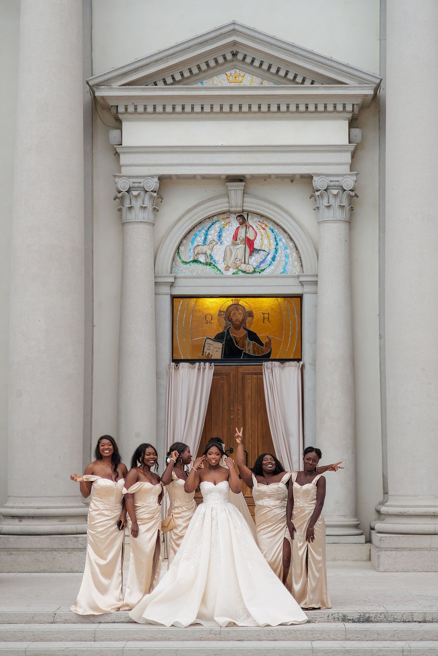 luxury wedding ceremony captured in editorial style