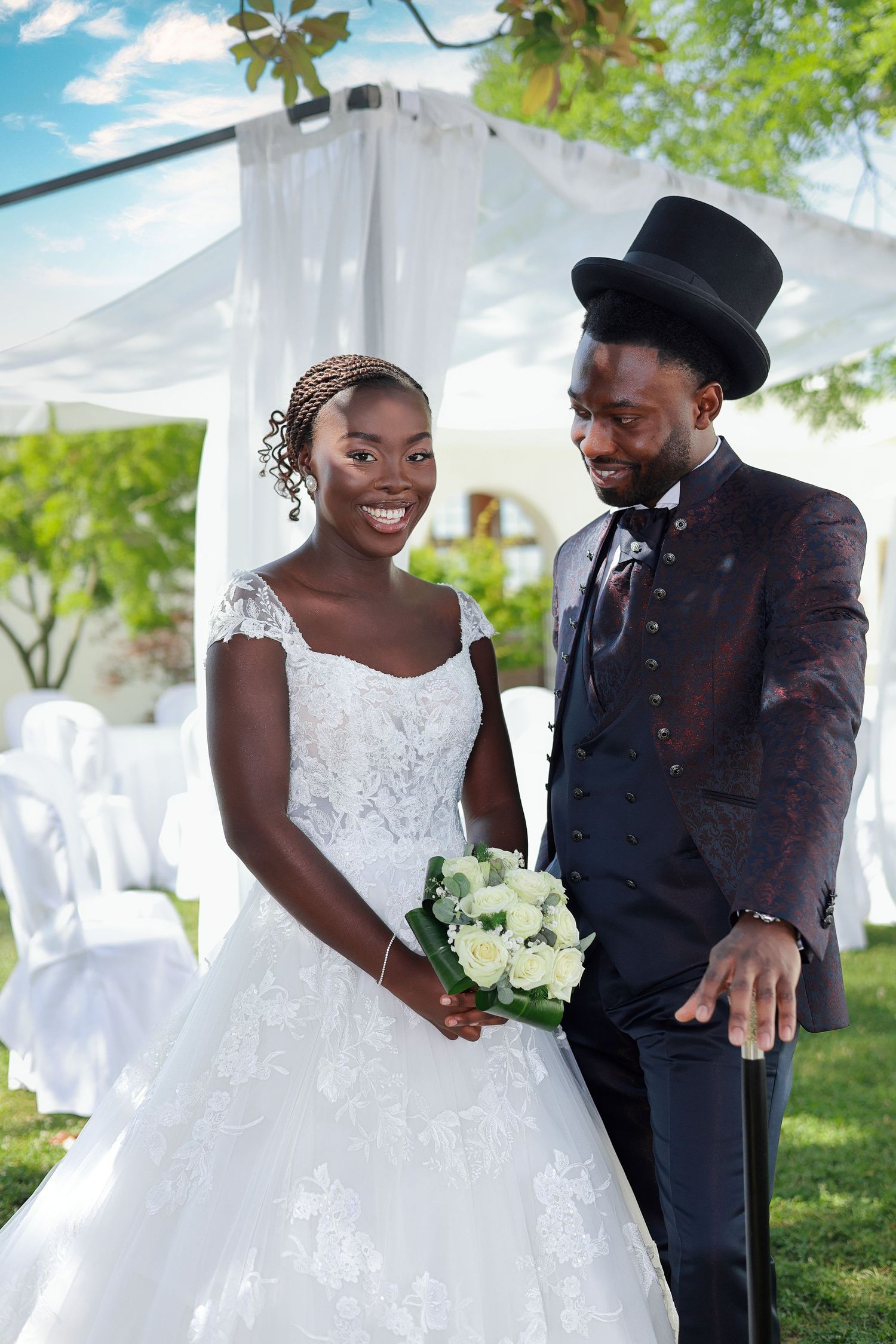 luxury wedding ceremony captured in editorial style