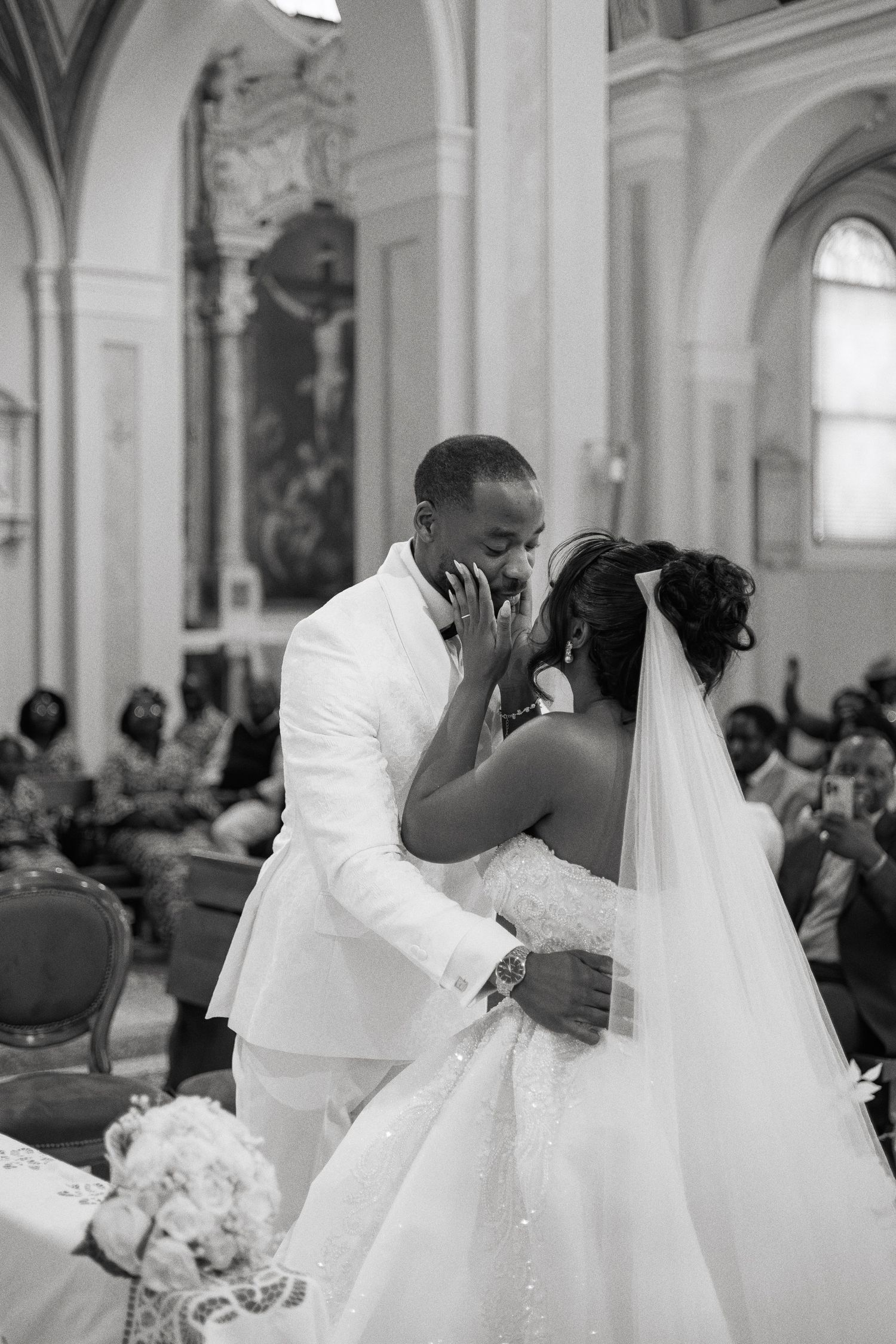 luxury wedding ceremony captured in editorial style