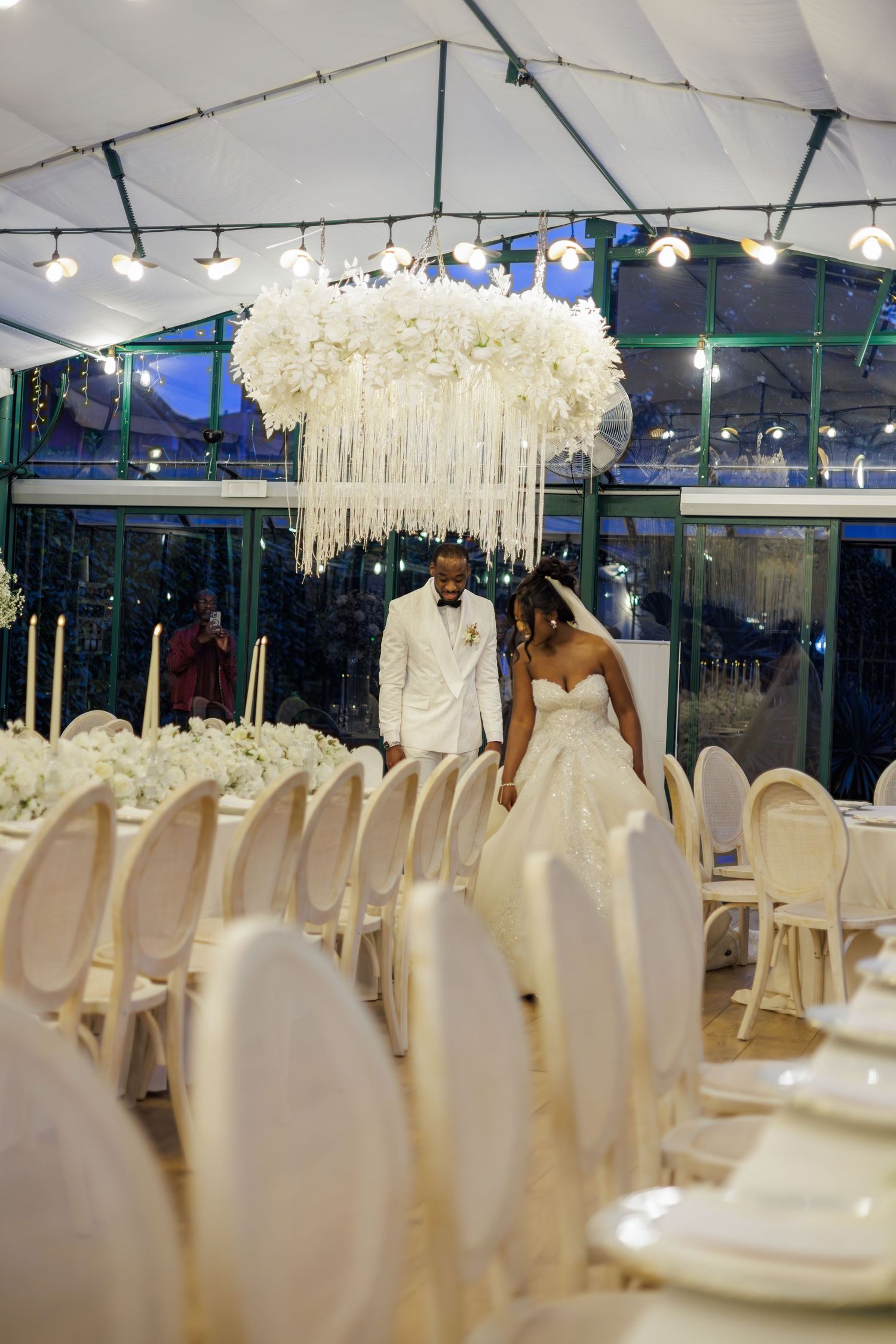 luxury wedding ceremony captured in editorial style