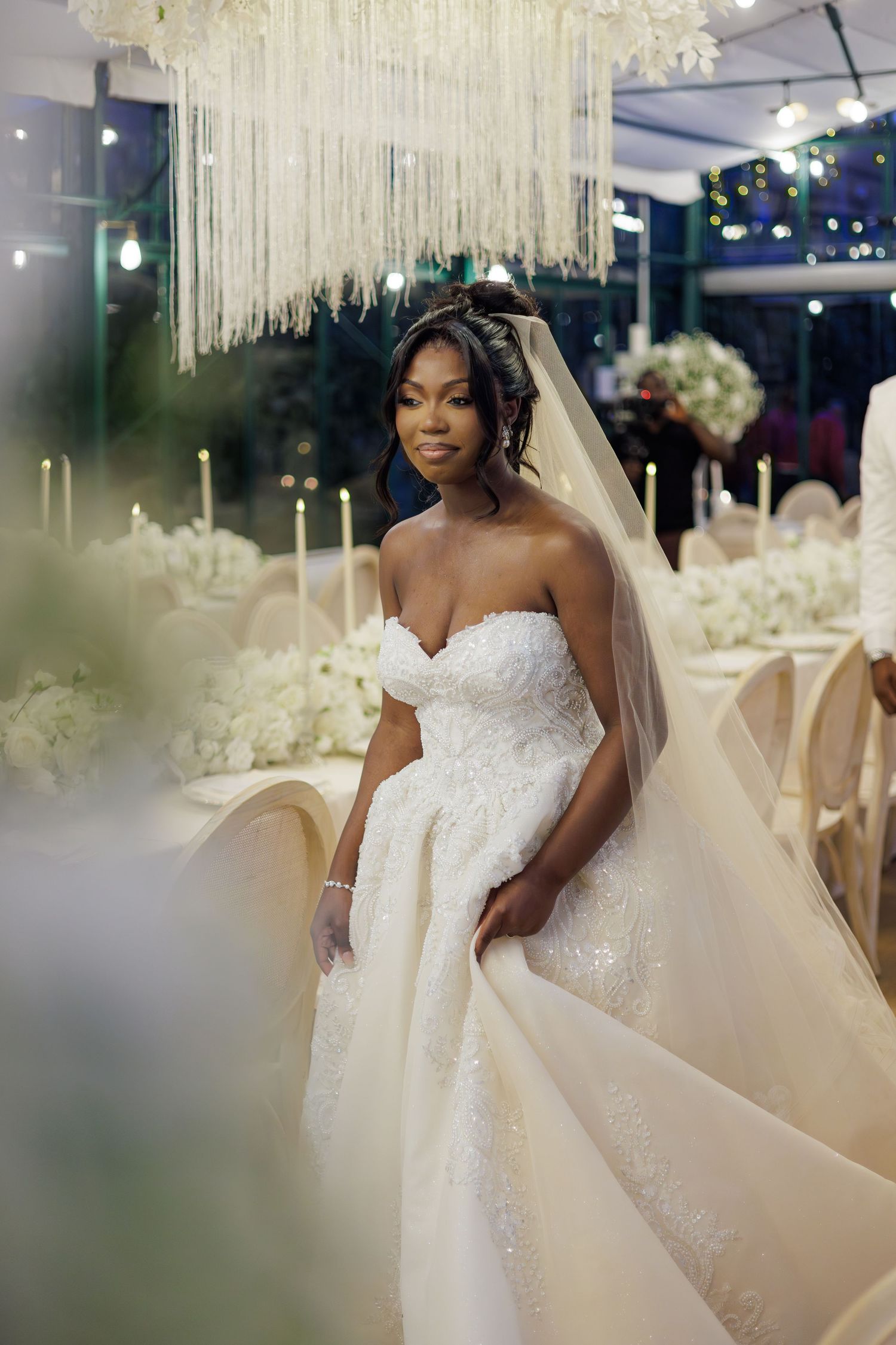 luxury wedding ceremony captured in editorial style