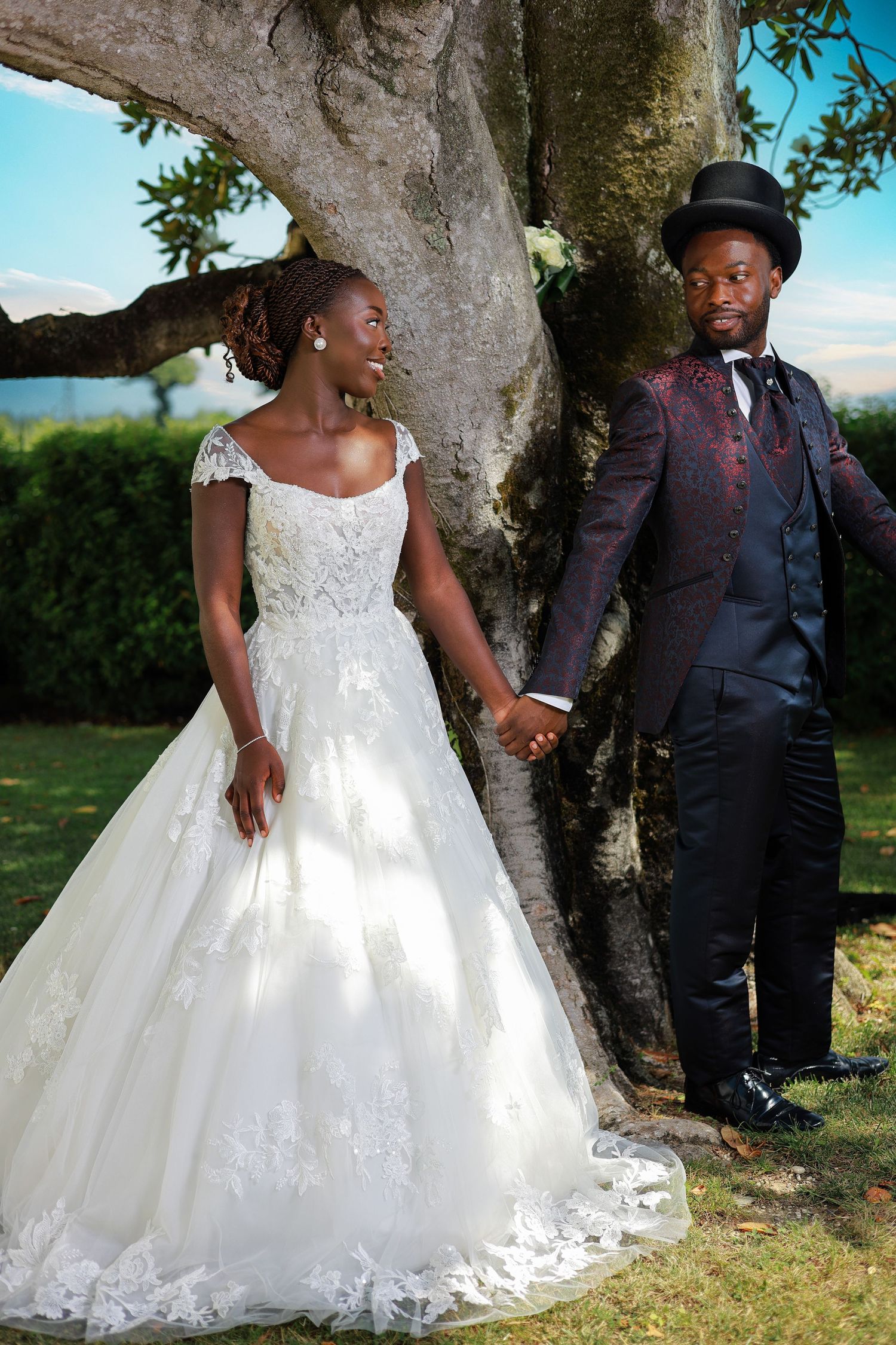 luxury wedding ceremony captured in editorial style