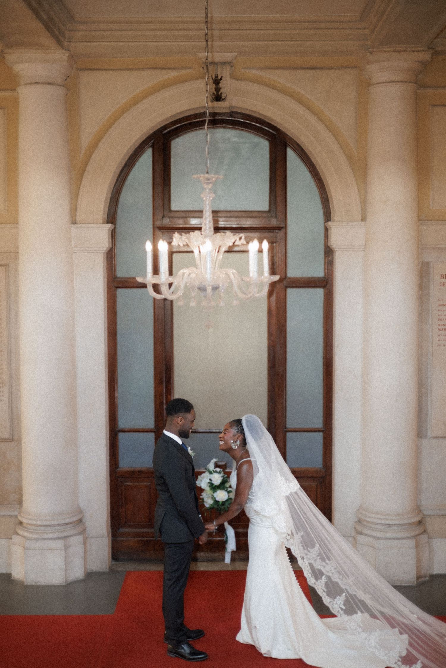 luxury wedding ceremony captured in editorial style