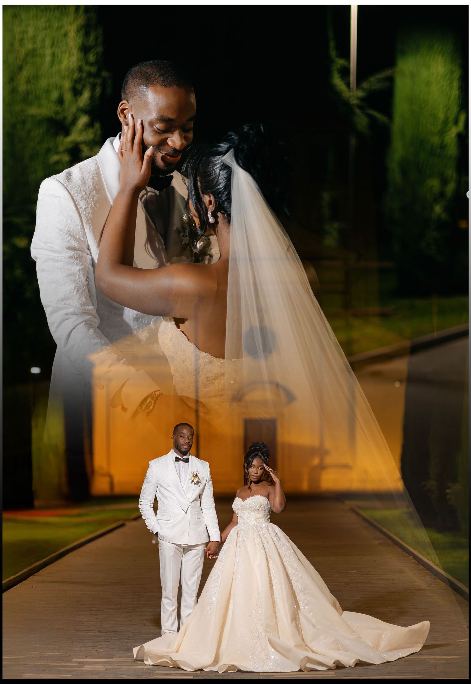 luxury wedding ceremony captured in editorial style