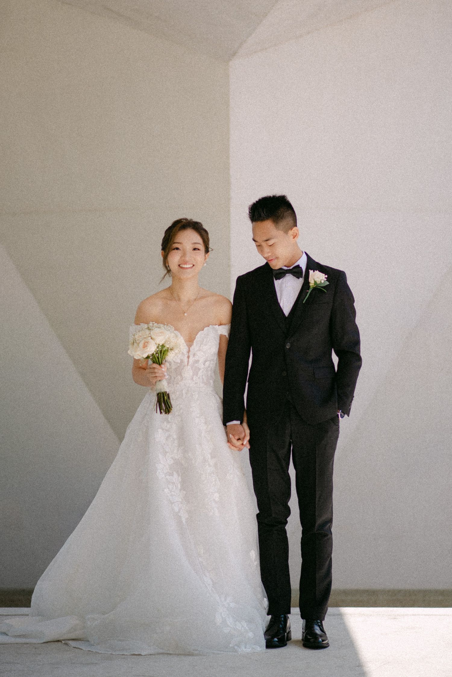 Bride and groom portrait. Vancouver wedding by Victor Li Photography.