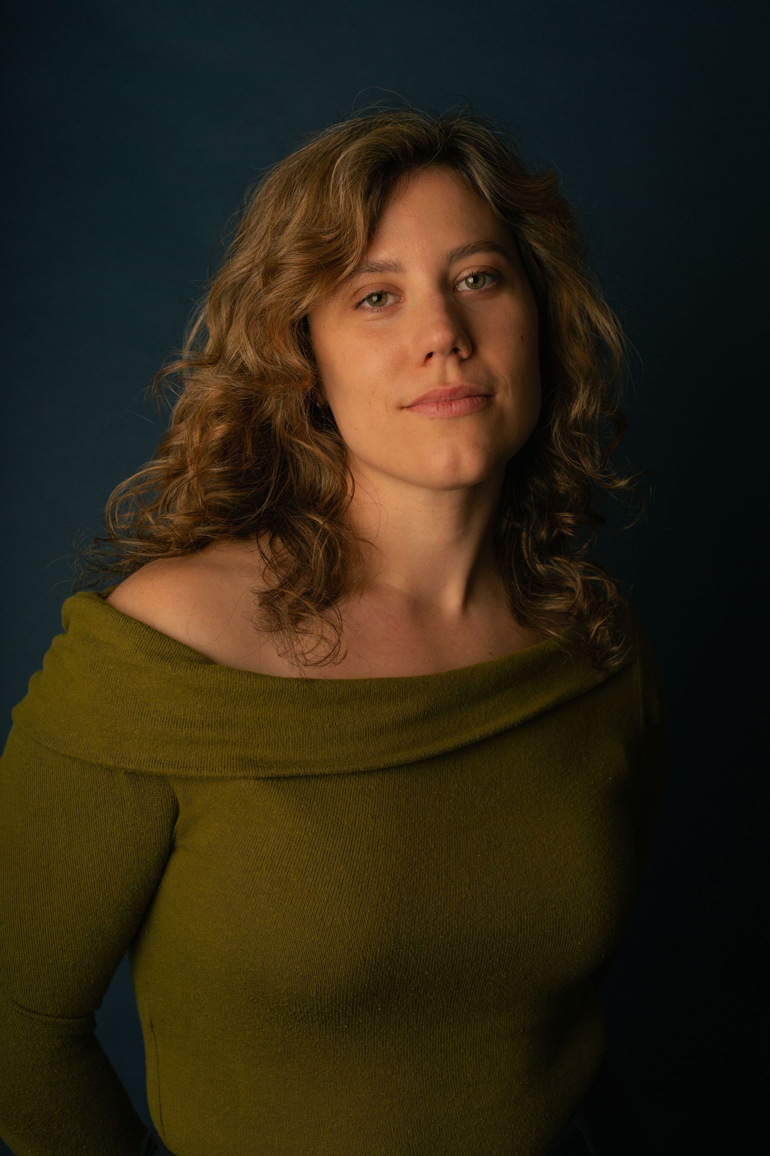 Female actress posing in elegant studio portrait session in Phoenix Arizona.