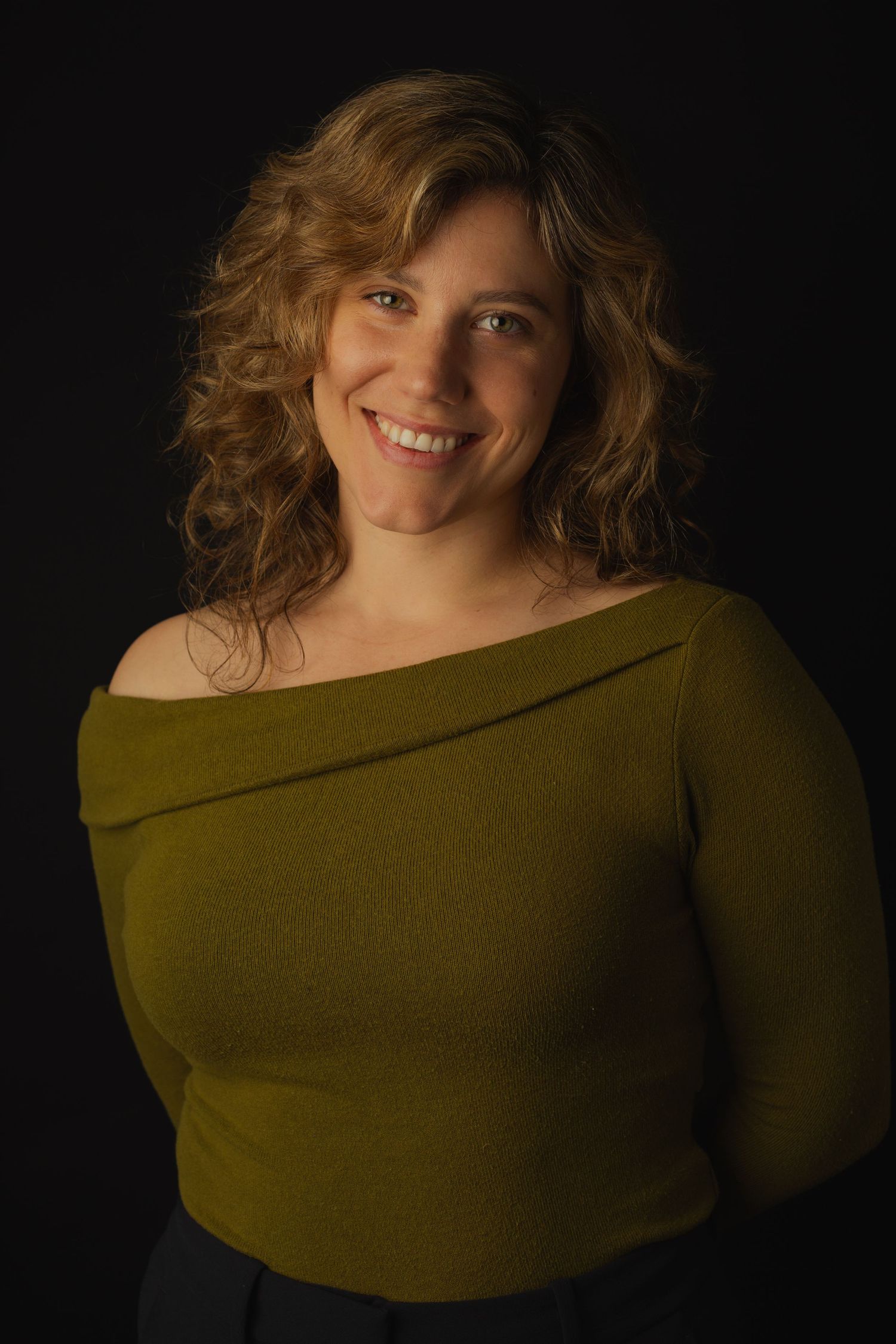 Female actress posing in elegant studio portrait session in Phoenix Arizona.
