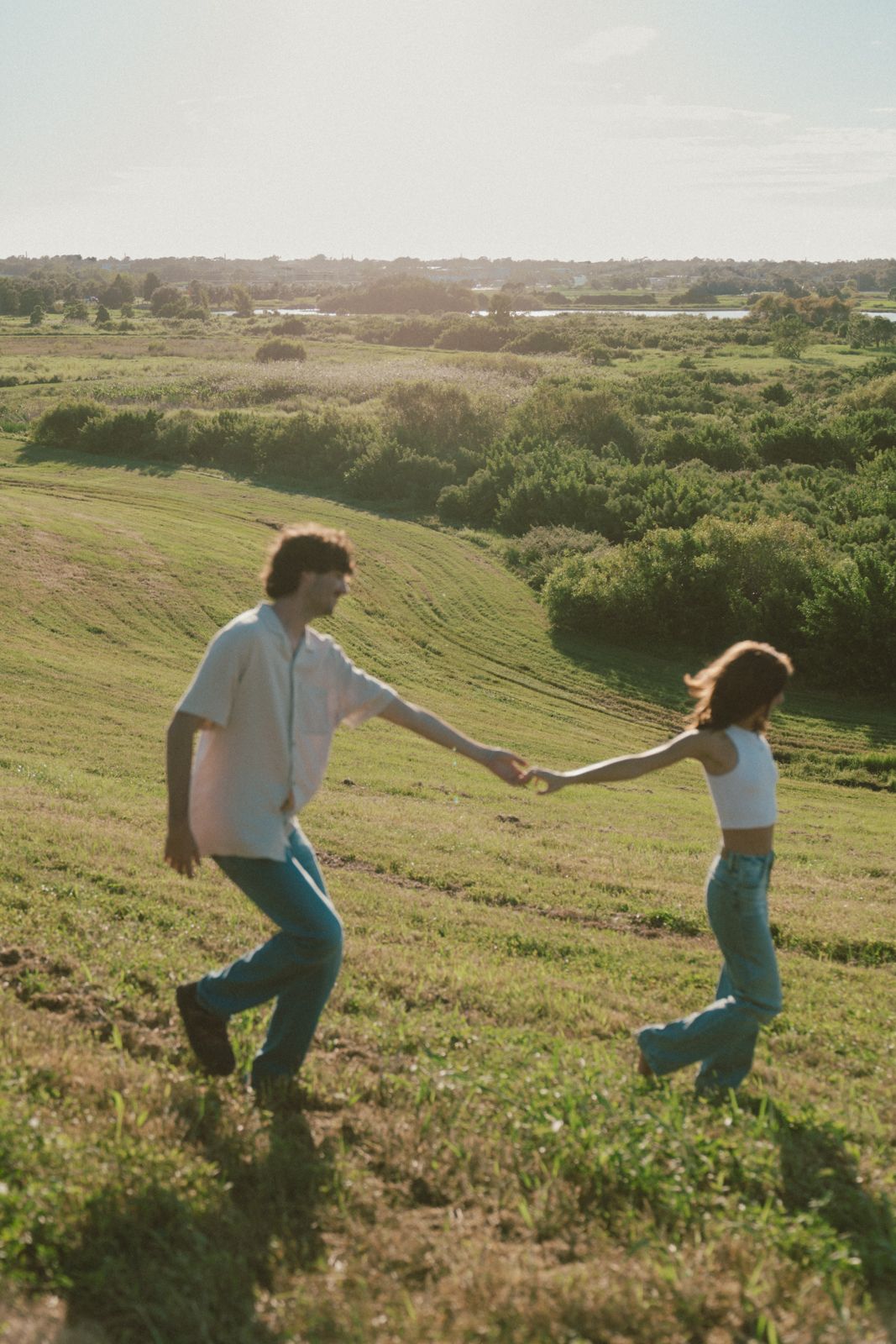 Couples photos in Celery Fields sarasota engagement photographer