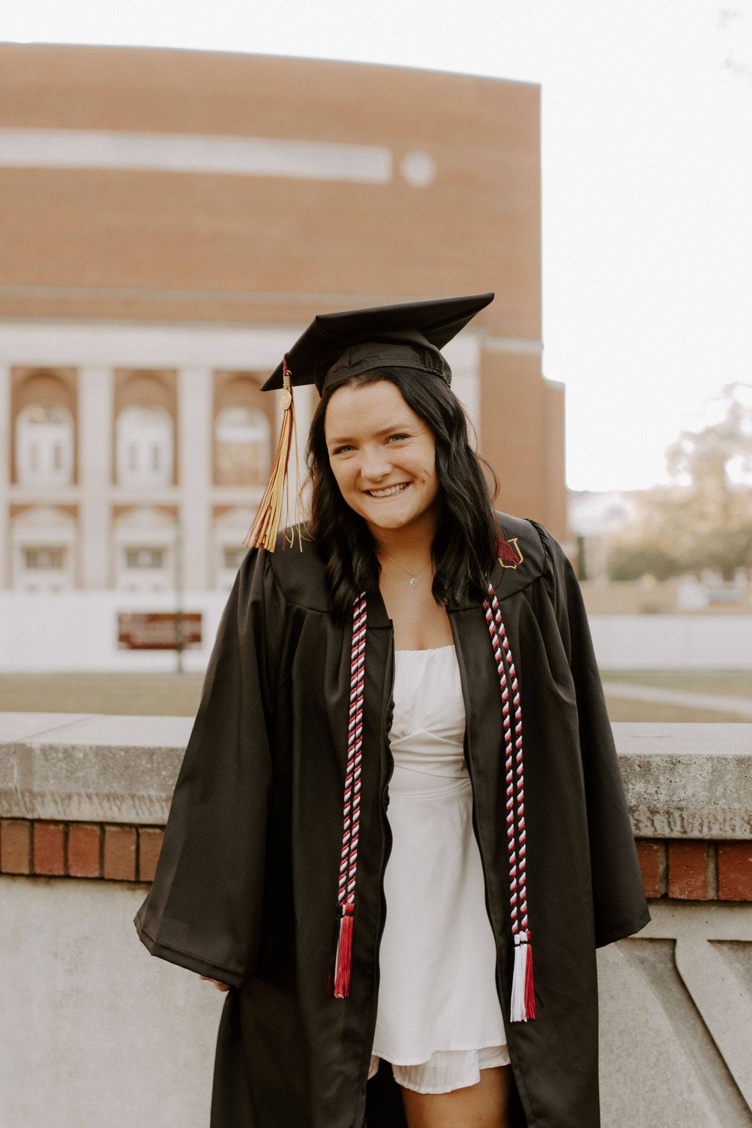 senior photoshoot in rock hill at winthrop