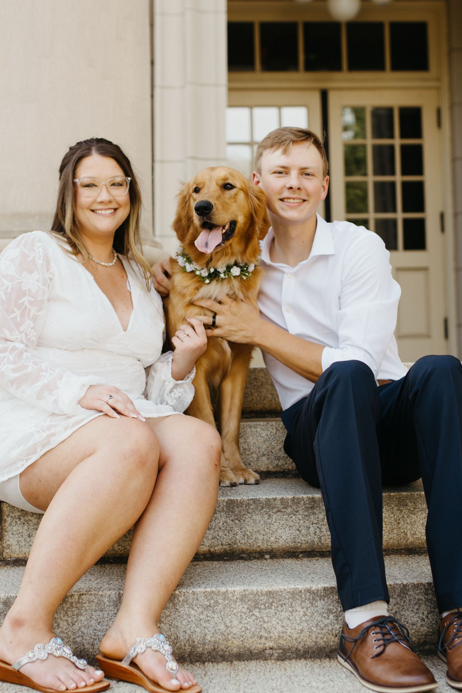 A couple at a Charlotte elopement.