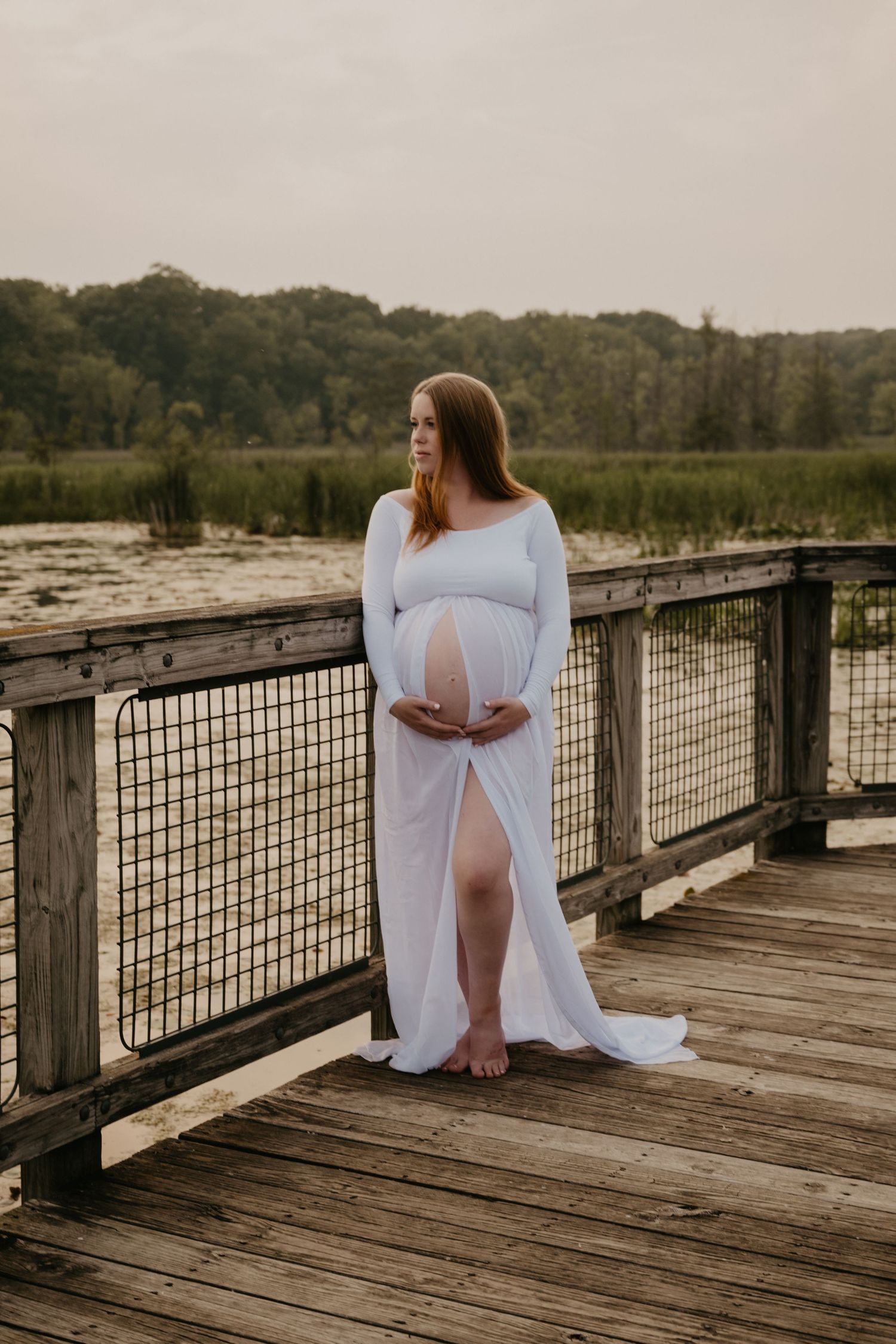 Outdoor maternity session in Michigan