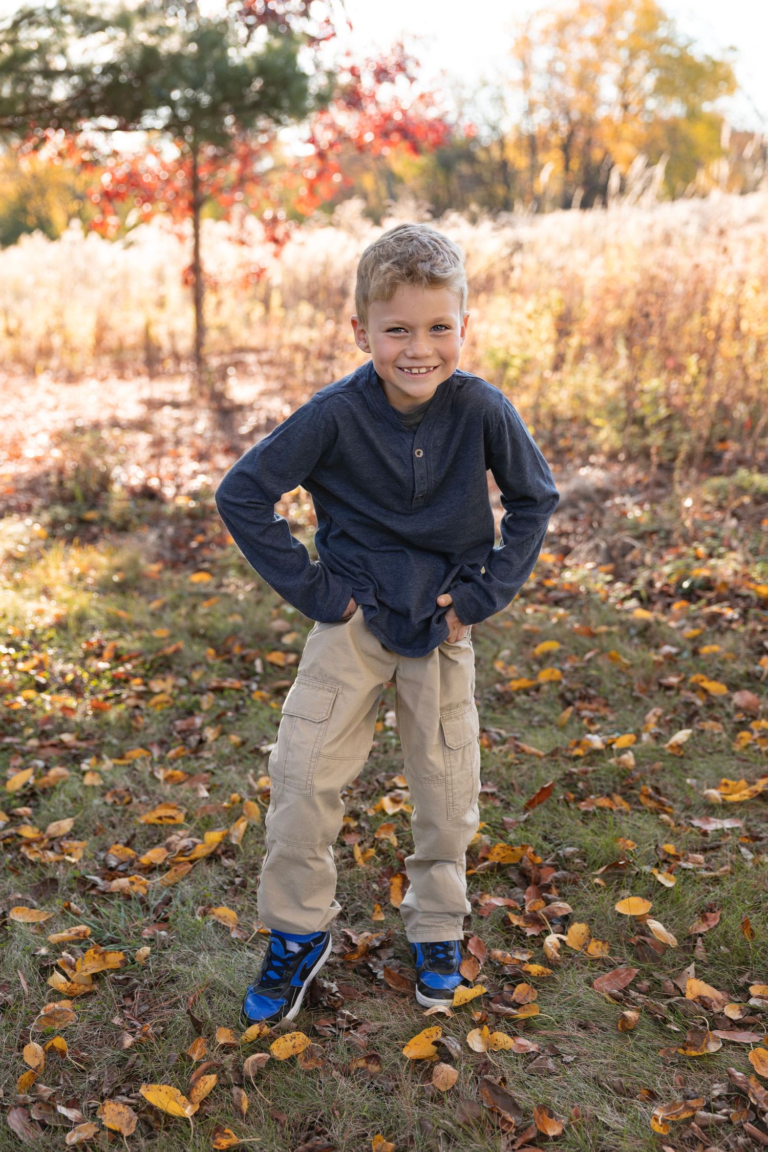 Professional portrait of a child taken during a family photography session in South Elgin, IL, featuring natural lightin