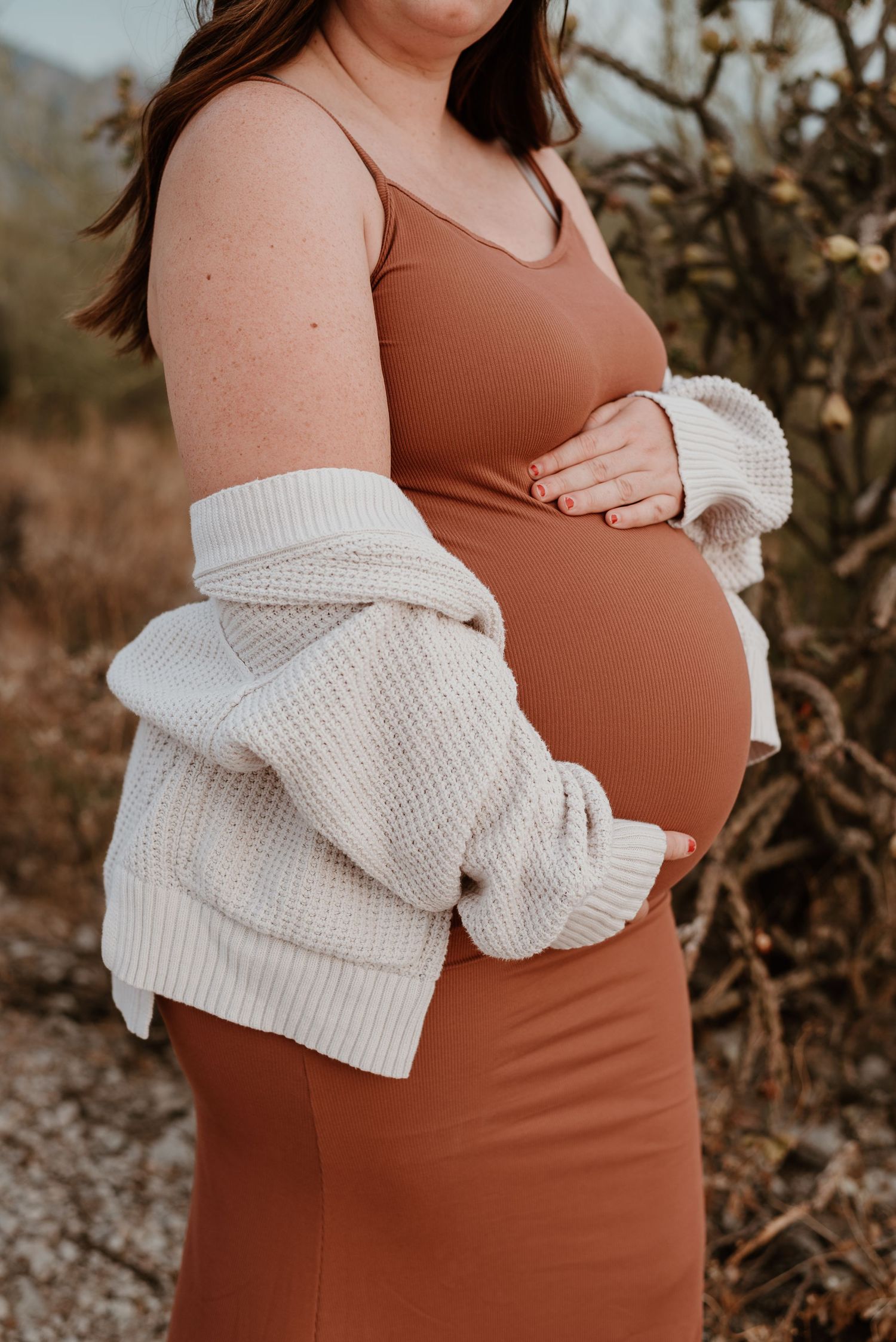 Pregnant woman's belly