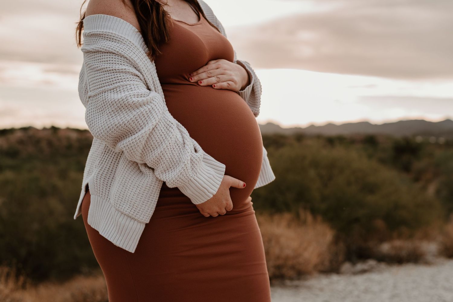 Pregnant woman's belly