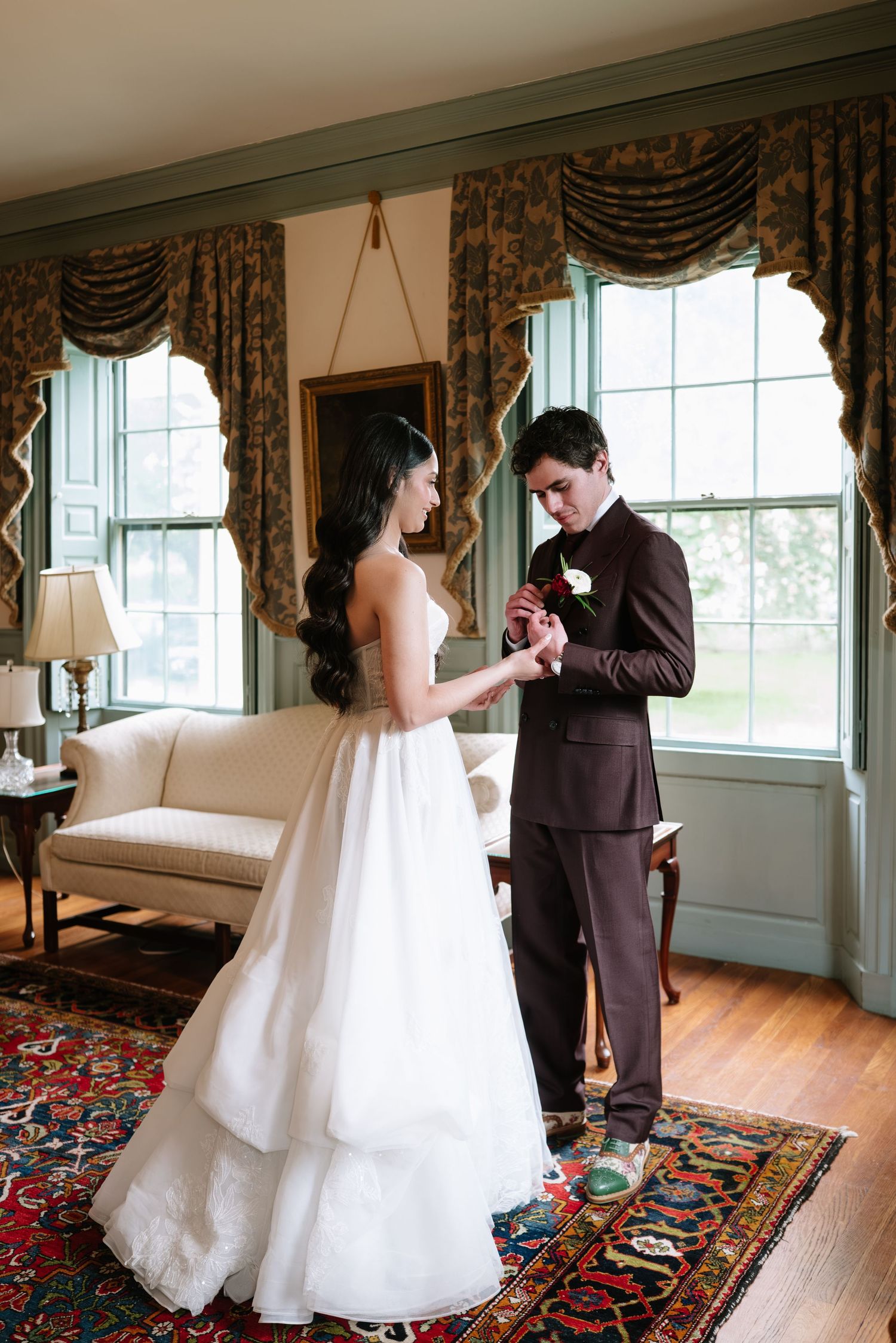 First look at Loring Greenough House wedding