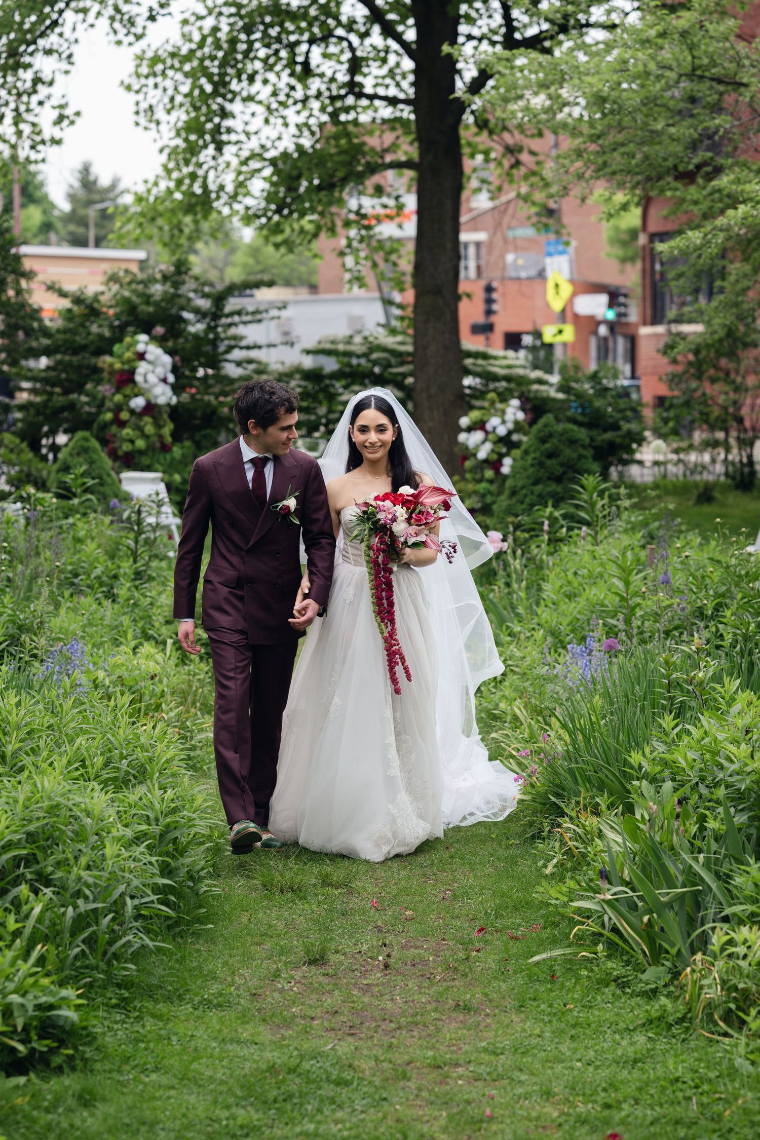 Emily and Don wedding portraits at Loring Greenough House in Jamaica Plain